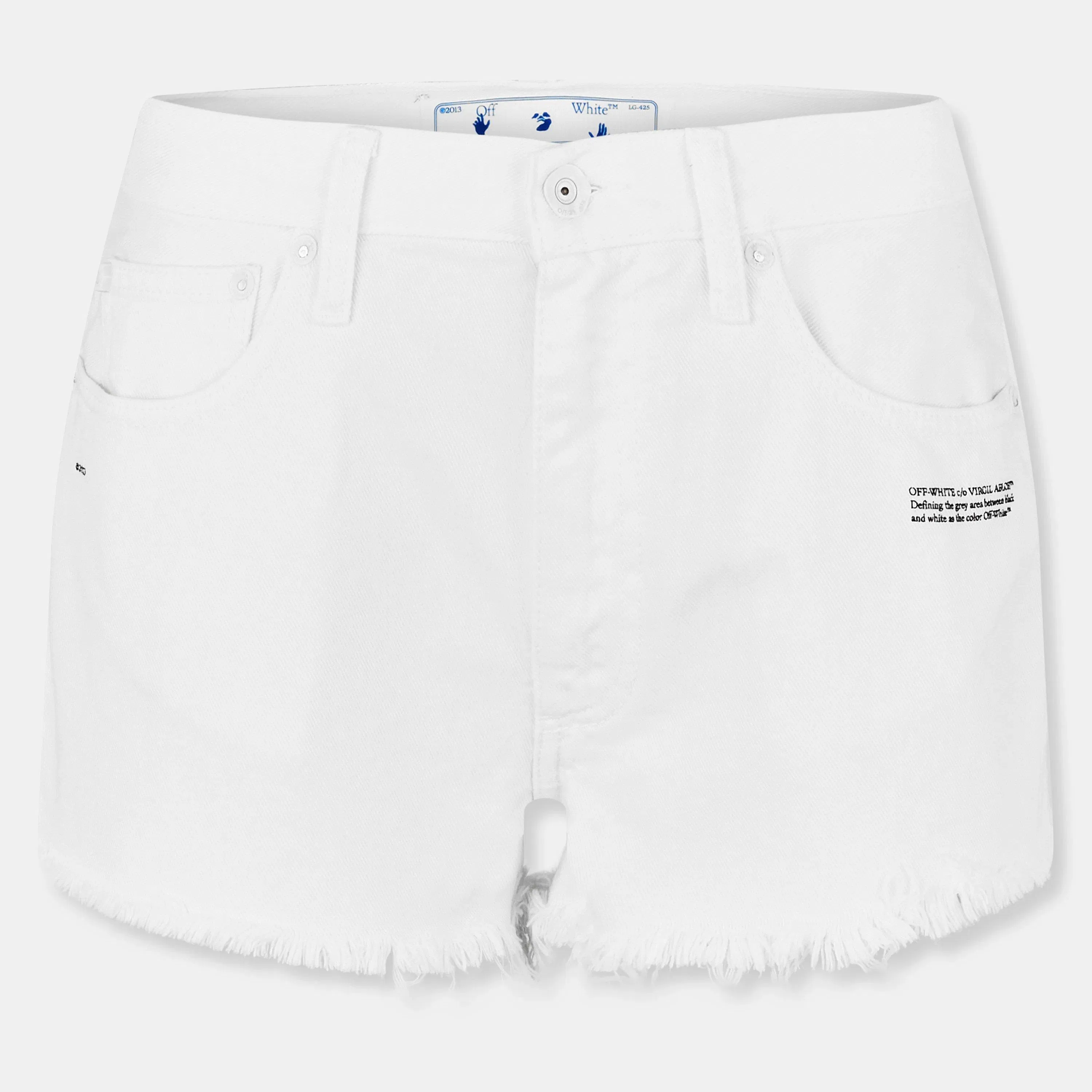 Contrast Stitching Denim Shorts