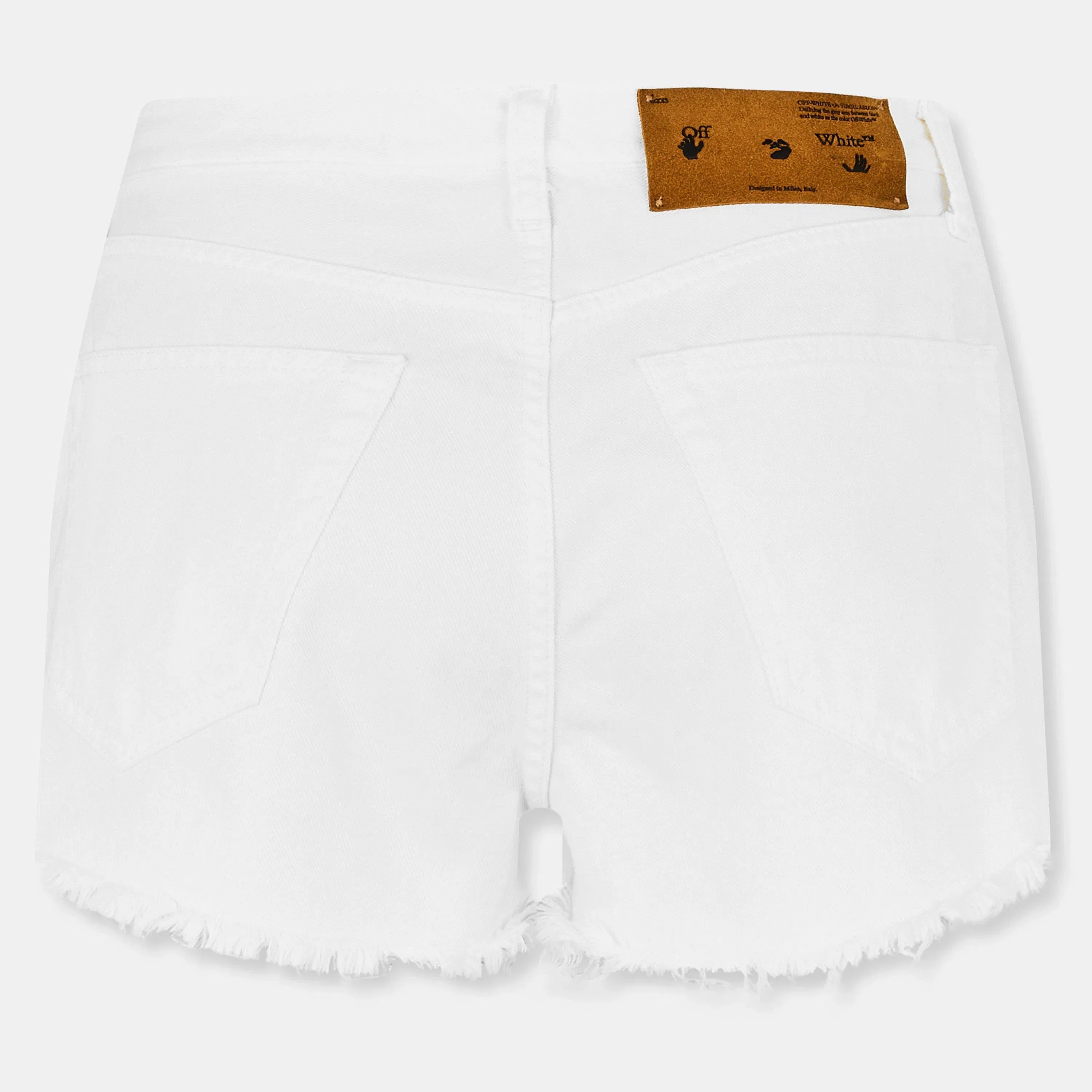 Contrast Stitching Denim Shorts