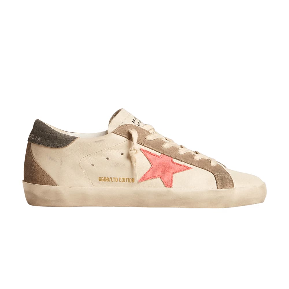 Golden Goose Wmns Superstar LTD 'White Salmon Pink'
