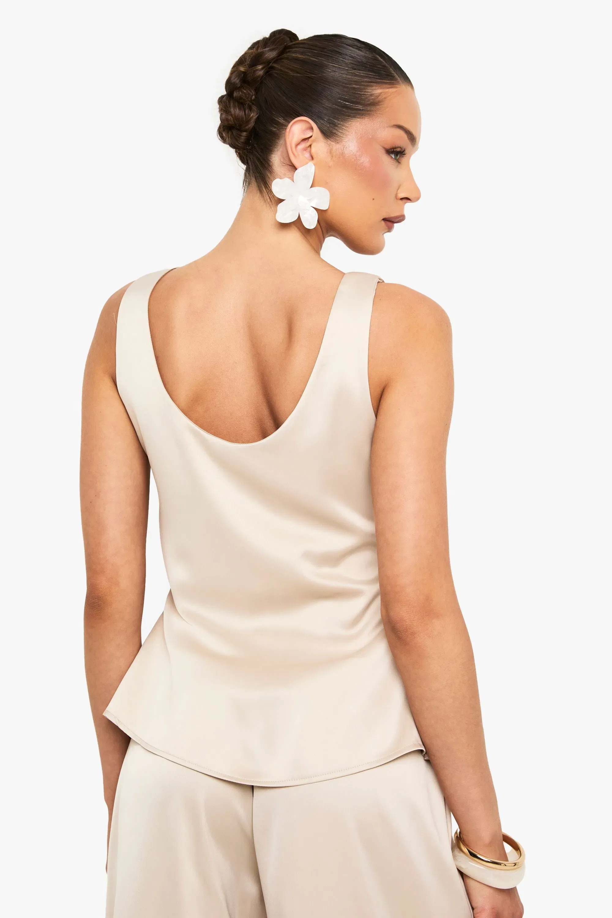 Satin Scoop Neck Cami