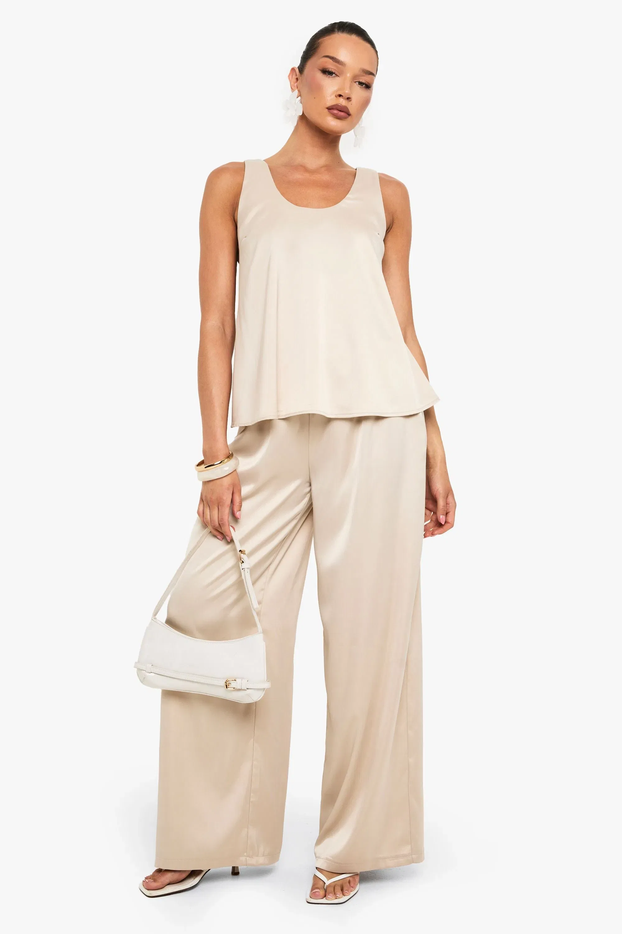 Satin Scoop Neck Cami