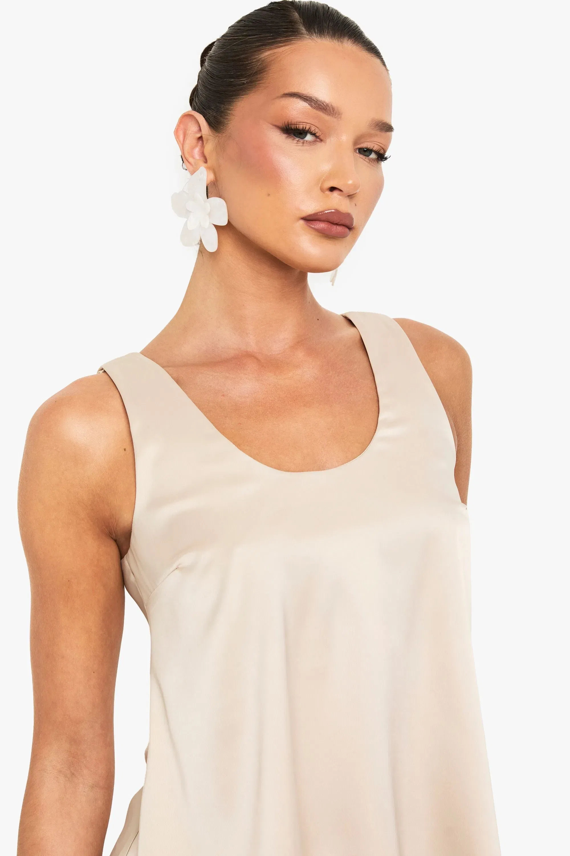 Satin Scoop Neck Cami