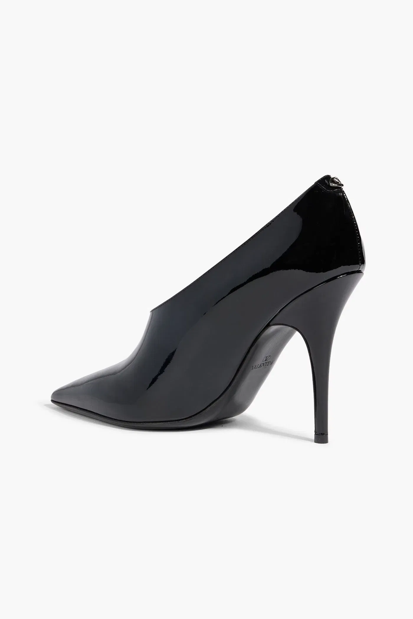 Valentino Garavani Le Salon Patent-Leather Pumps Black Women's
