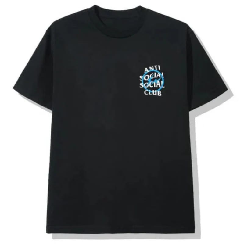 Anti Social Social Club x Fragment Blue Bolt T-Shirt (FW19) Black