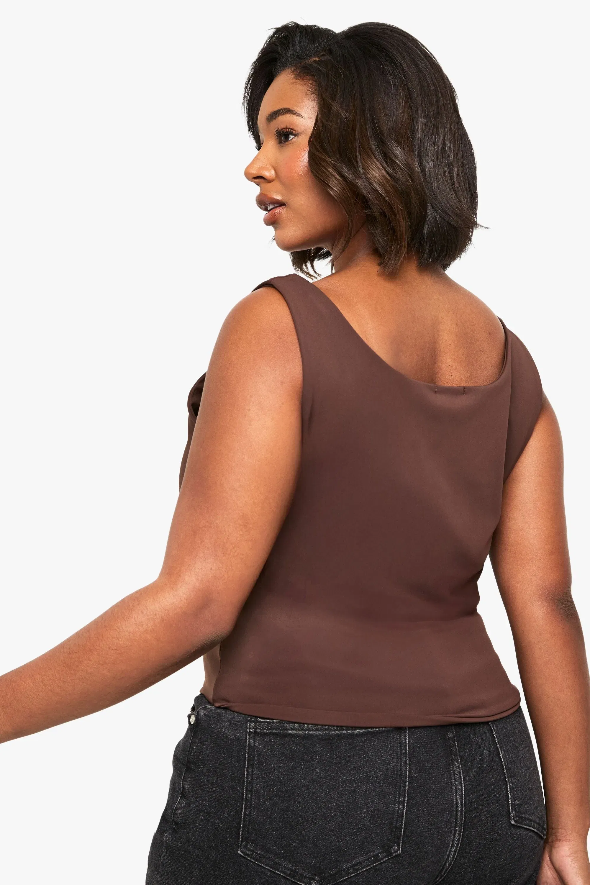 Plus sculpt scoop neck tank top