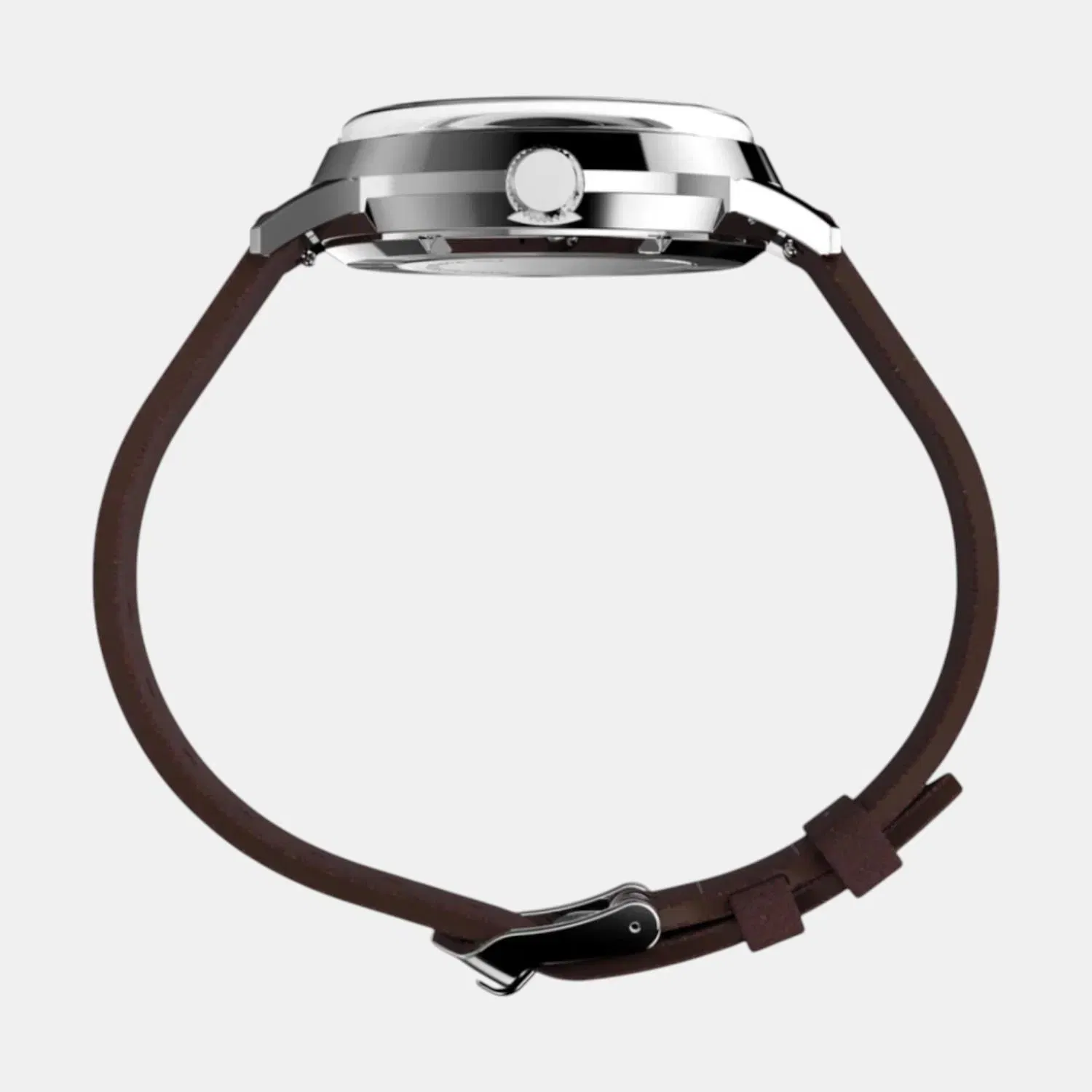 Timex Men Automatic Brown Dial Analog Leather Watch Tw2W33800U9