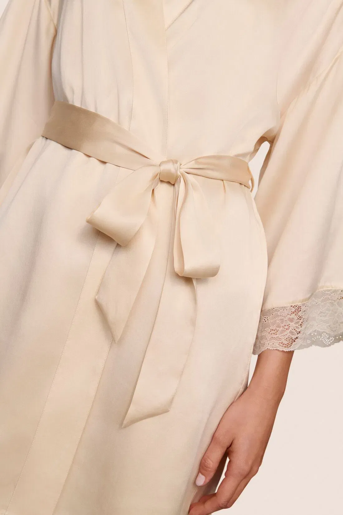 Washable Silk Lace Robe