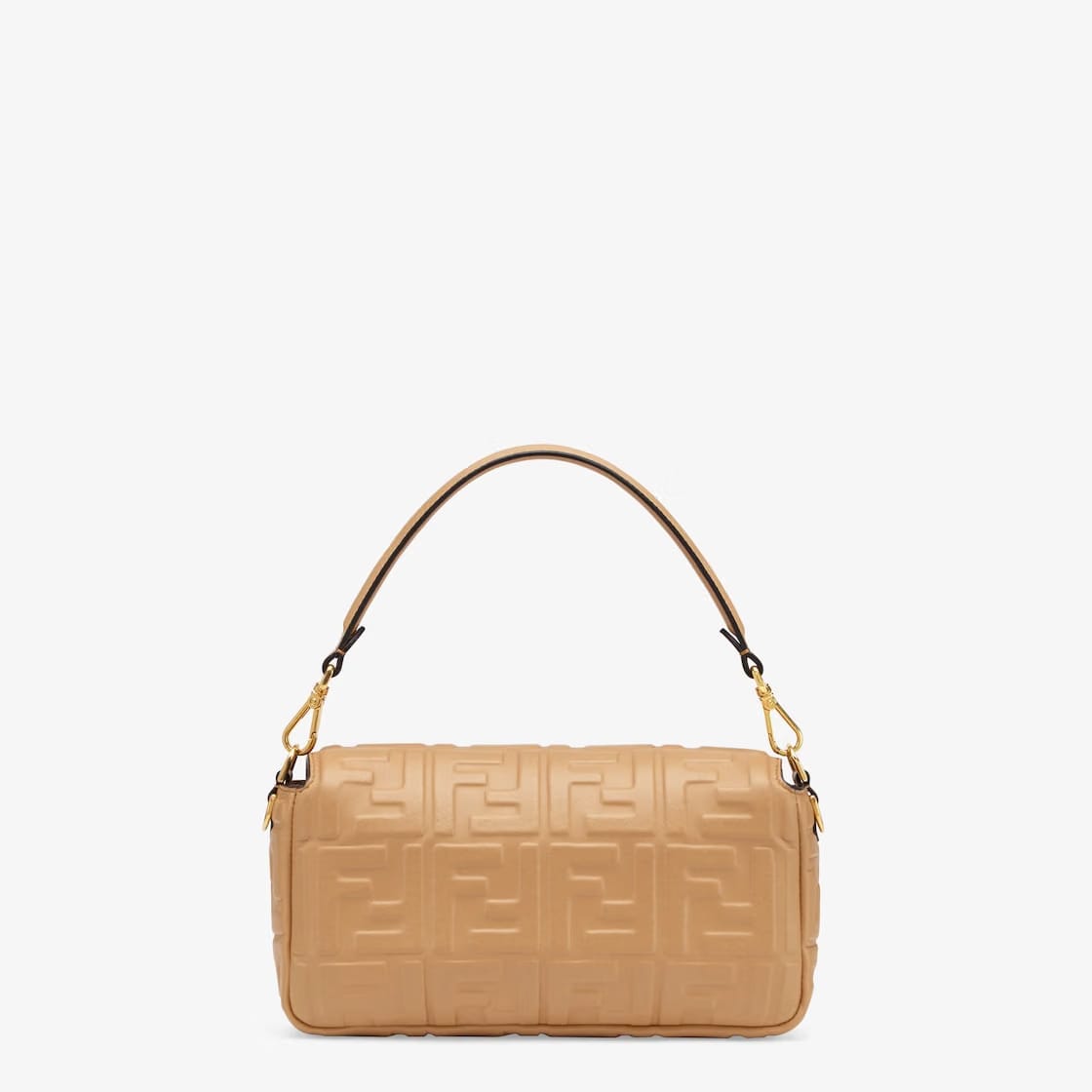 Baguette Beige leather bag