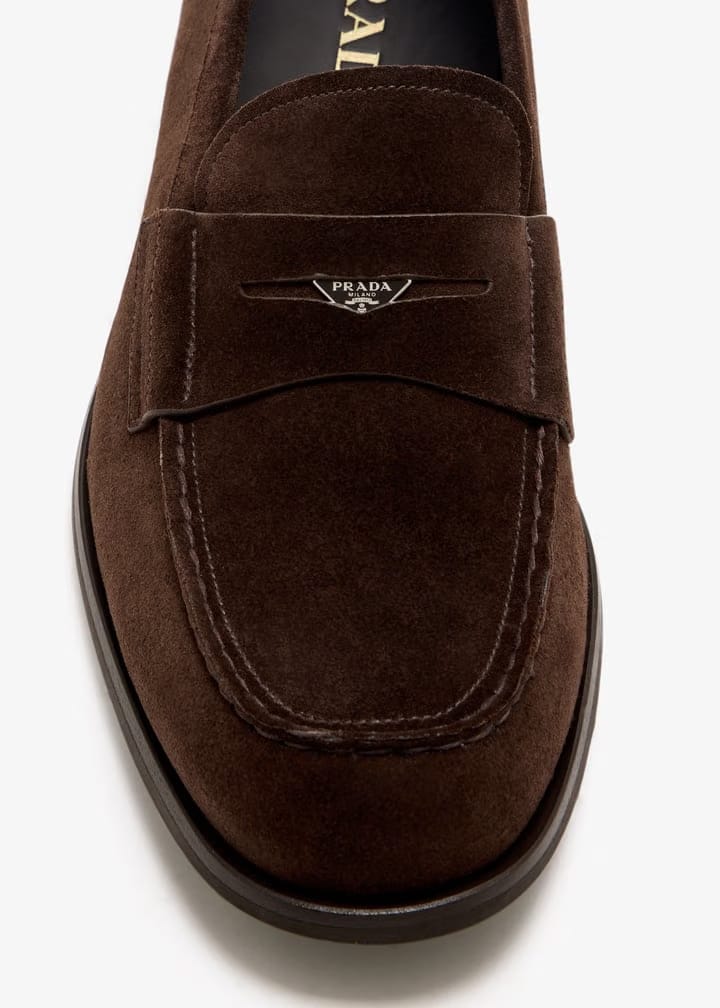 Prada Suede loafers