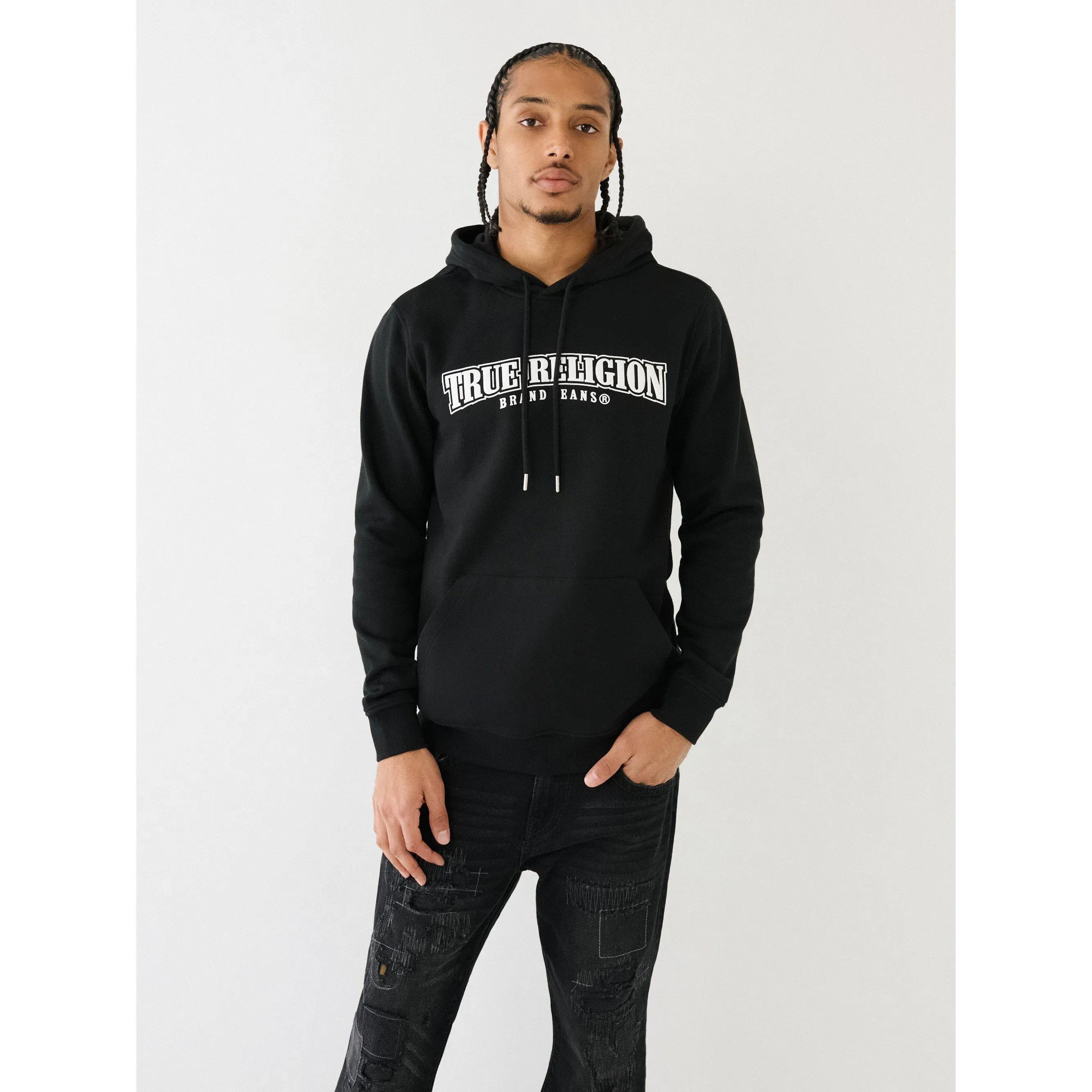 Over-the-Head Painted Logo Hoodie