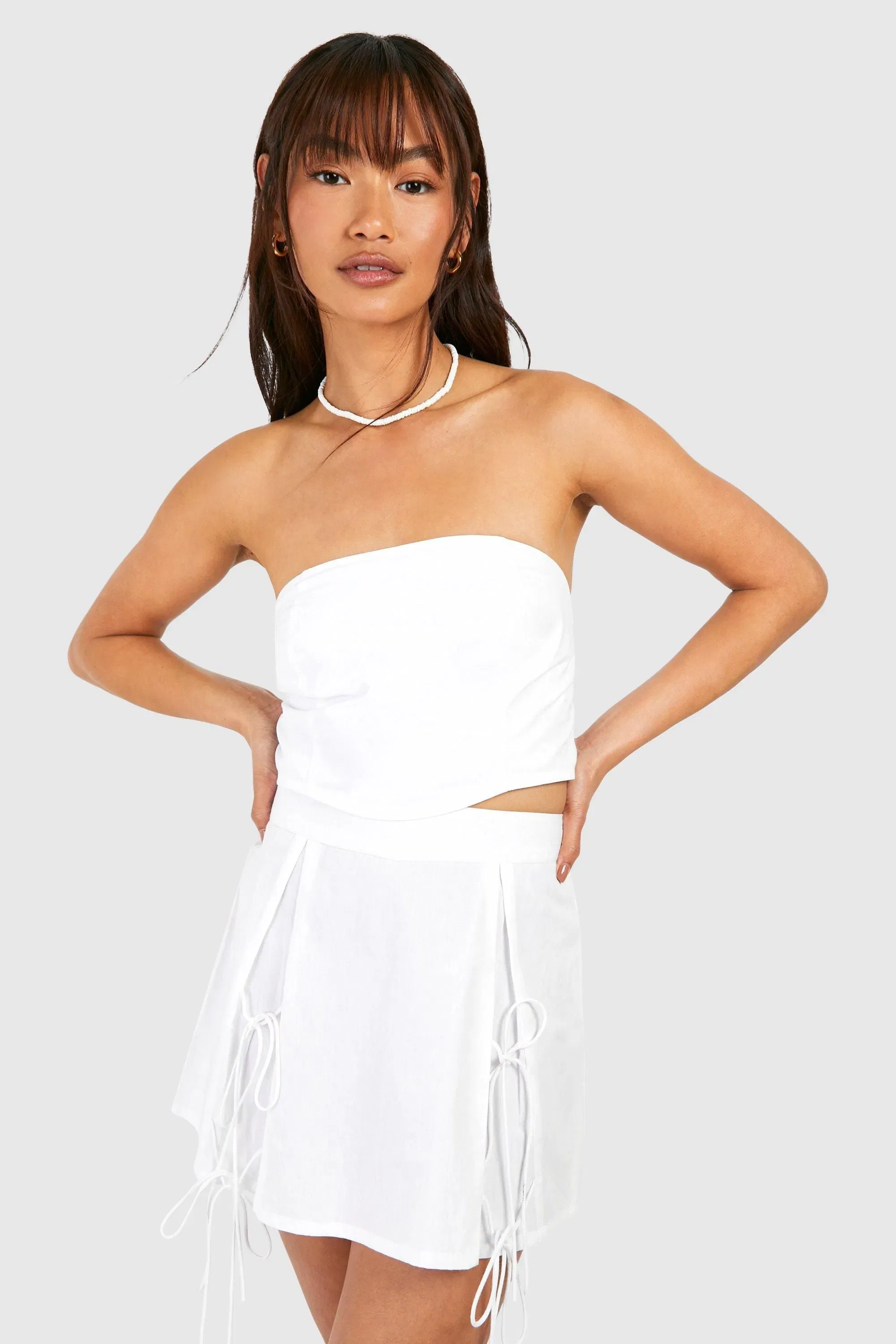 Cotton Bandeau Crop Top