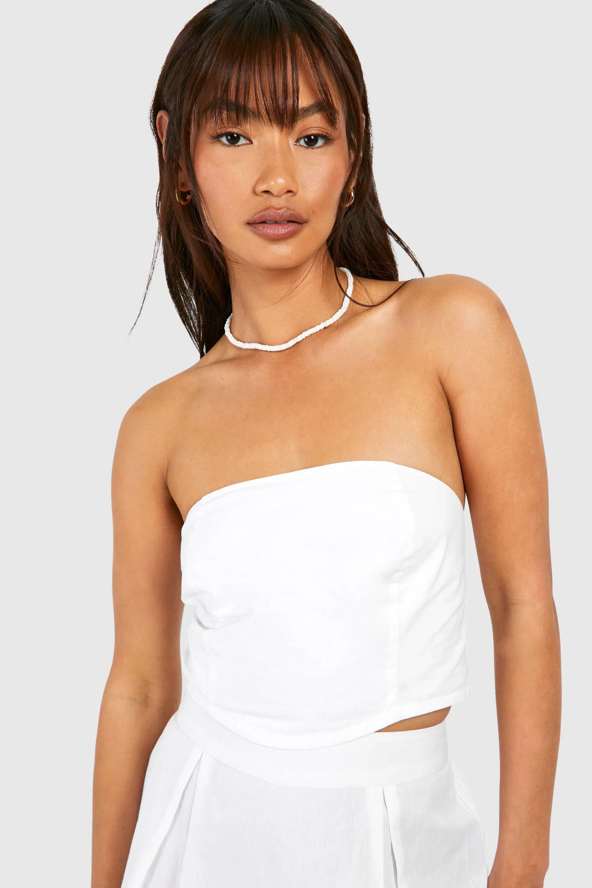 Cotton Bandeau Crop Top