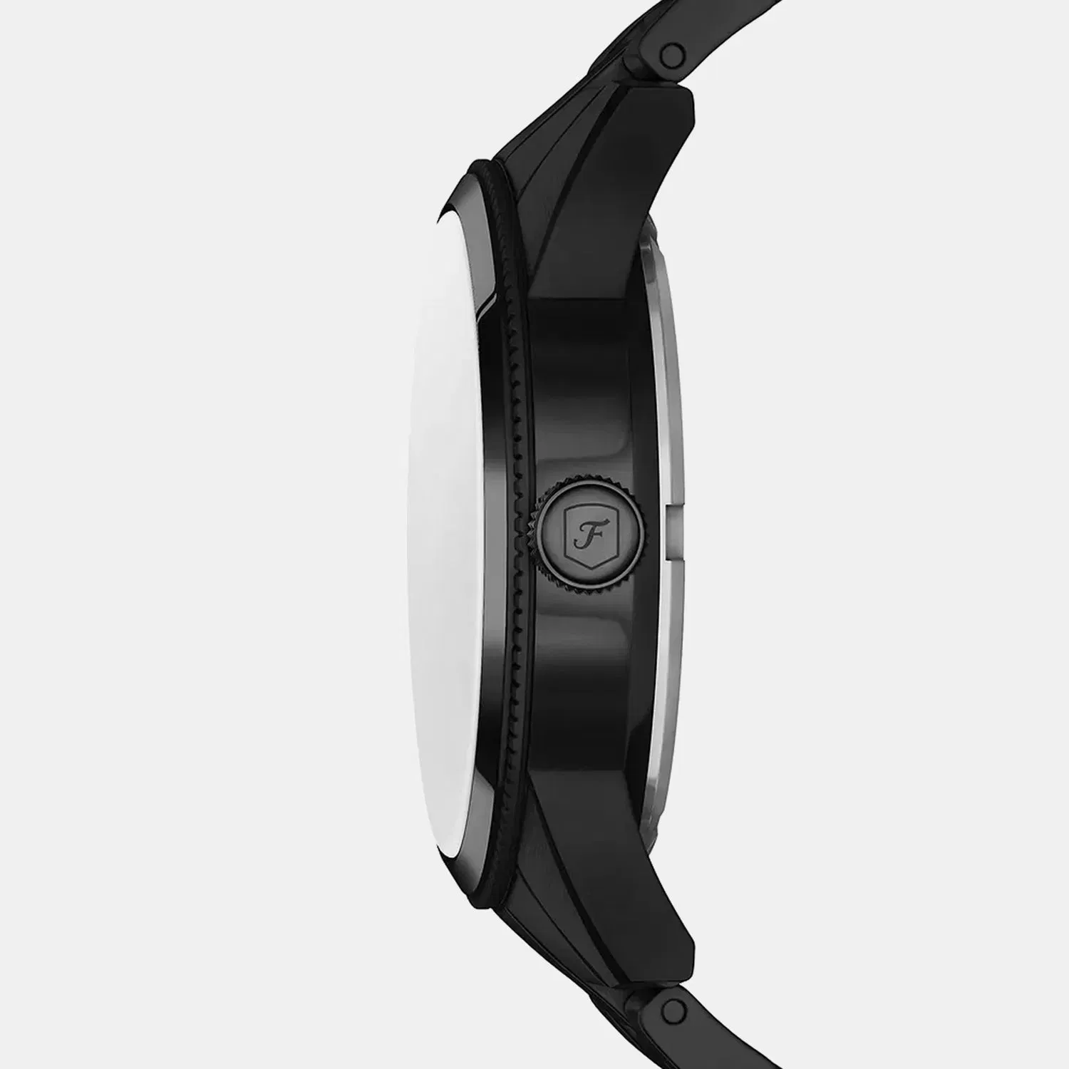 Fossil Pearson Men Quartz Black Dial Analog Stainless Steel Watch Fs6135