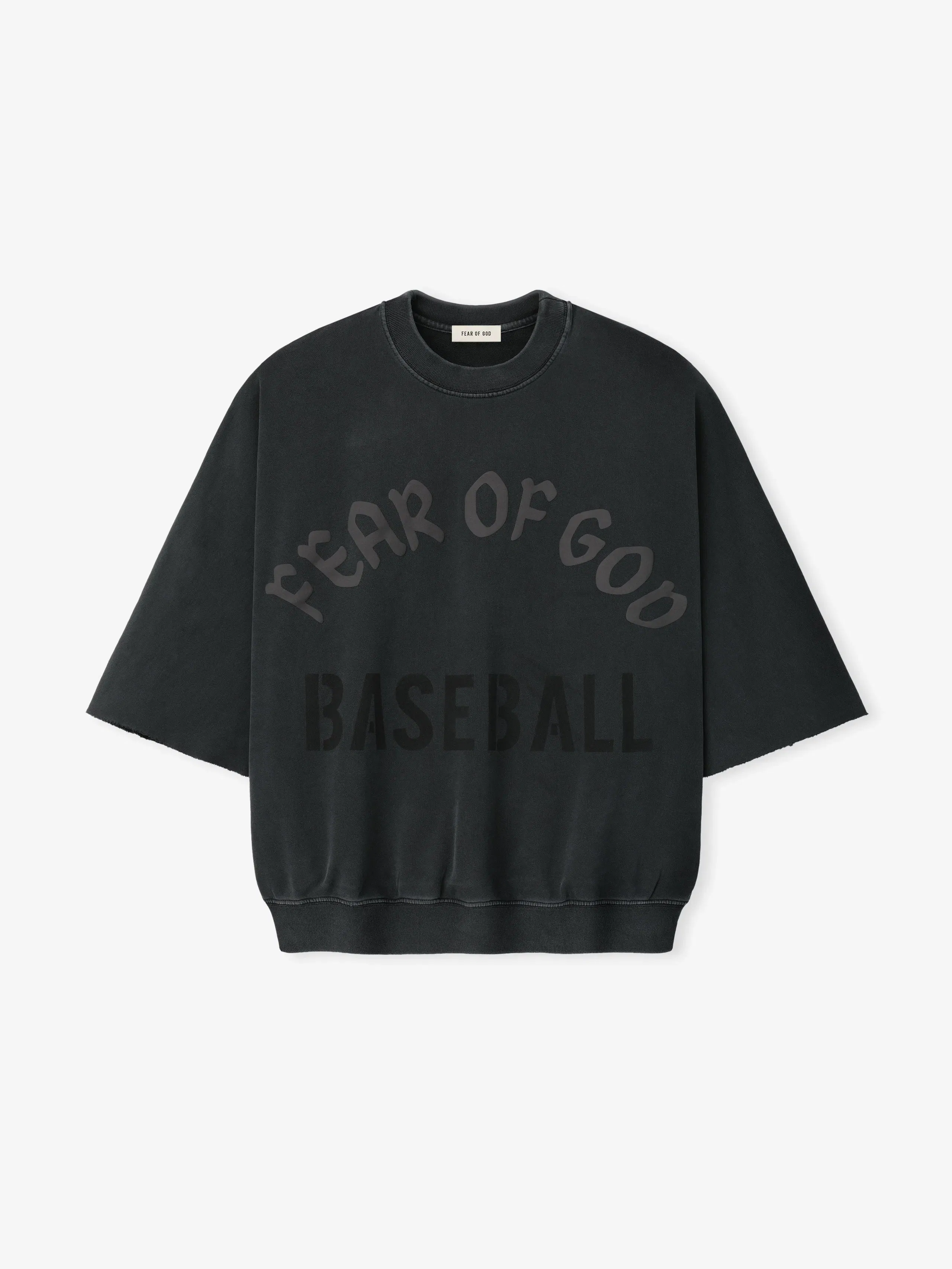 Essentials Baseball Cut Sleeve Sweatshirt Black