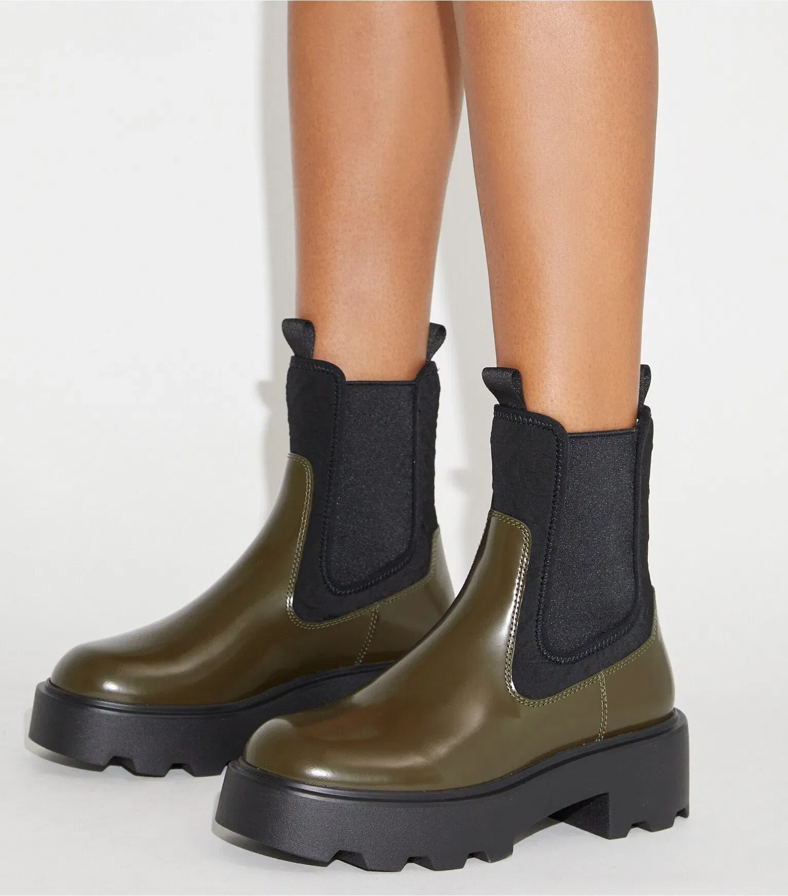 T Monogram Chelsea Lug Boot