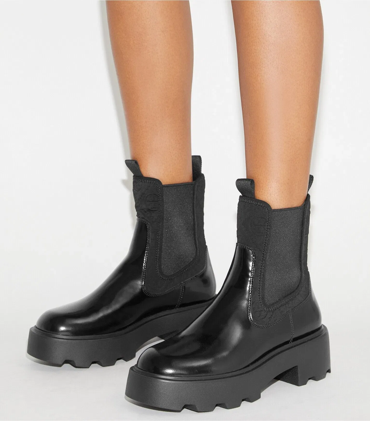 T Monogram Chelsea Lug Boot