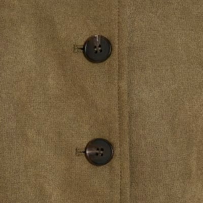 Green Faux Suede Waistcoat