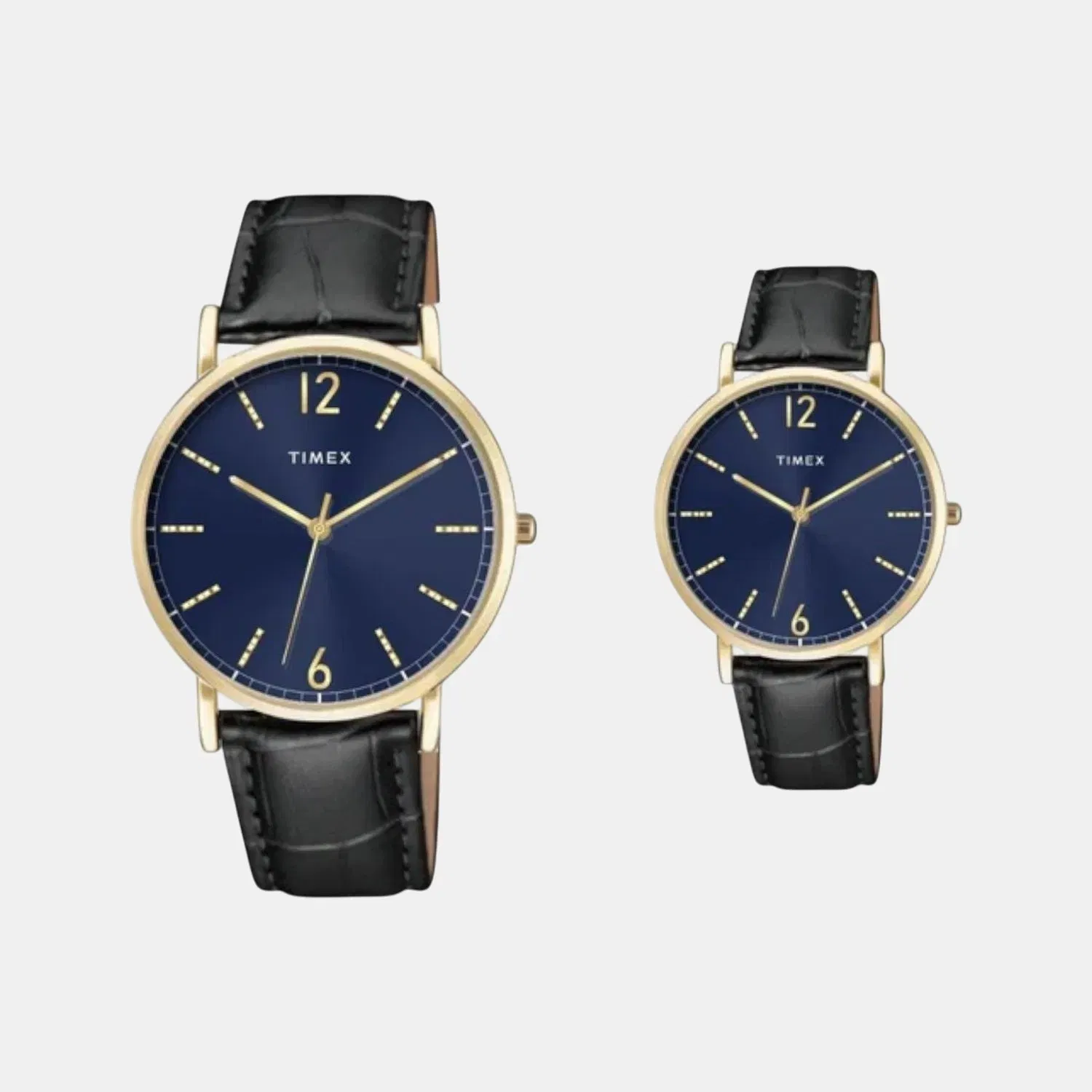 Timex Trendline Couple Quartz Dial Analog Leather Watch Tw00Pr335