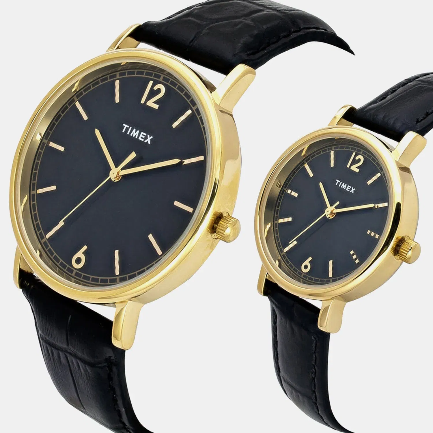 Timex Trendline Couple Quartz Dial Analog Leather Watch Tw00Pr335