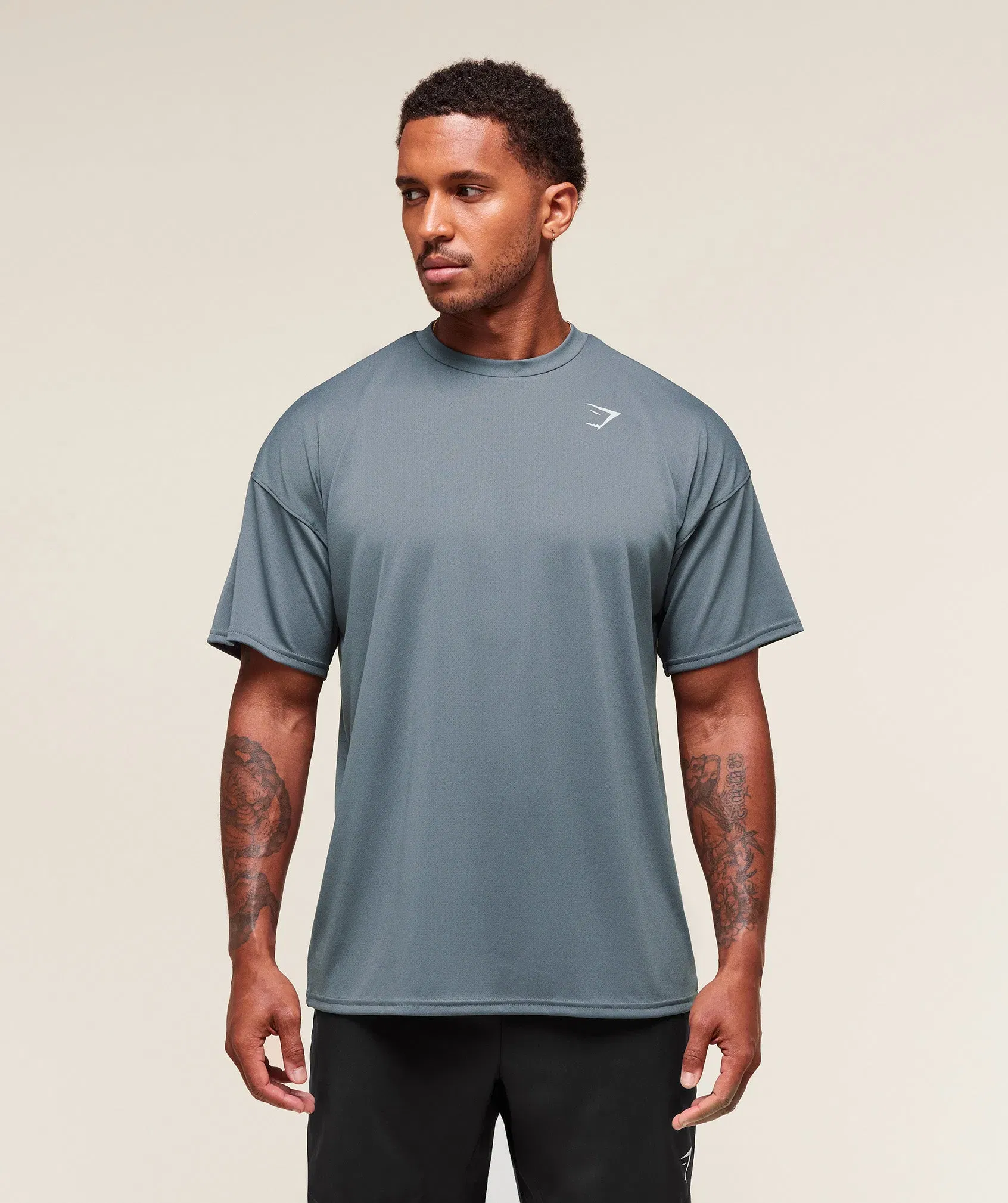 Gymshark Arrival Oversized T-Shirt - Iron Blue