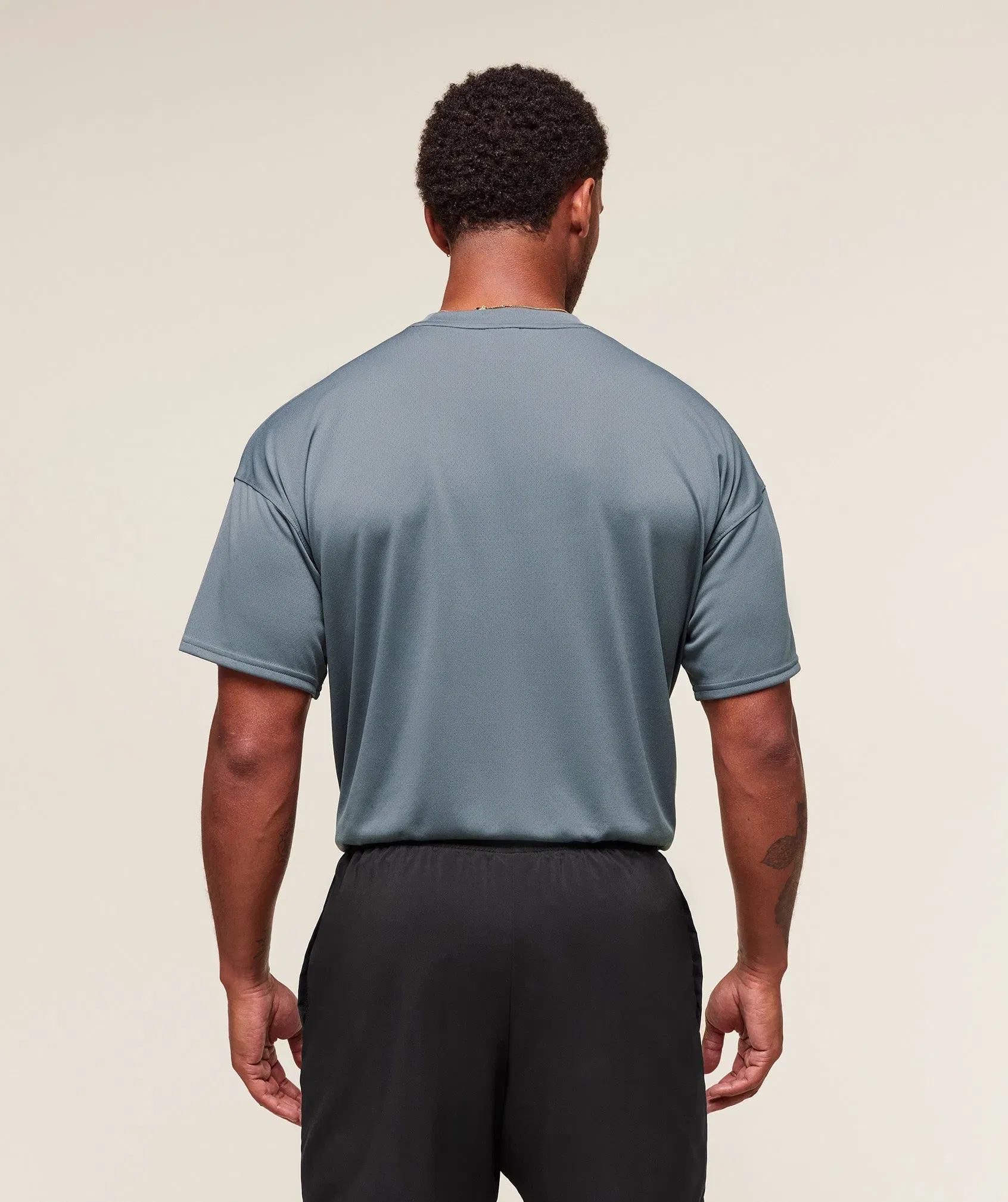 Gymshark Arrival Oversized T-Shirt - Iron Blue
