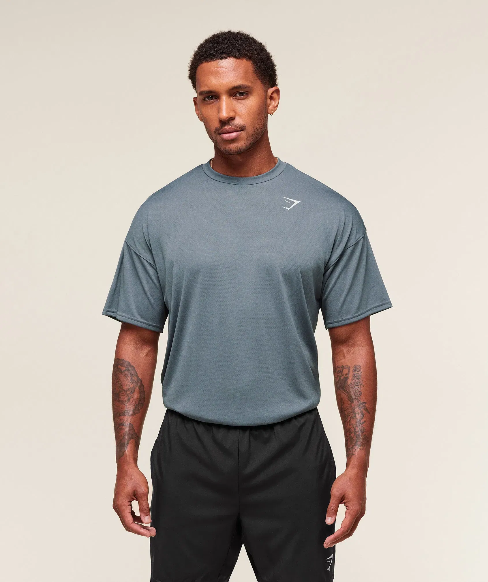 Gymshark Arrival Oversized T-Shirt - Iron Blue