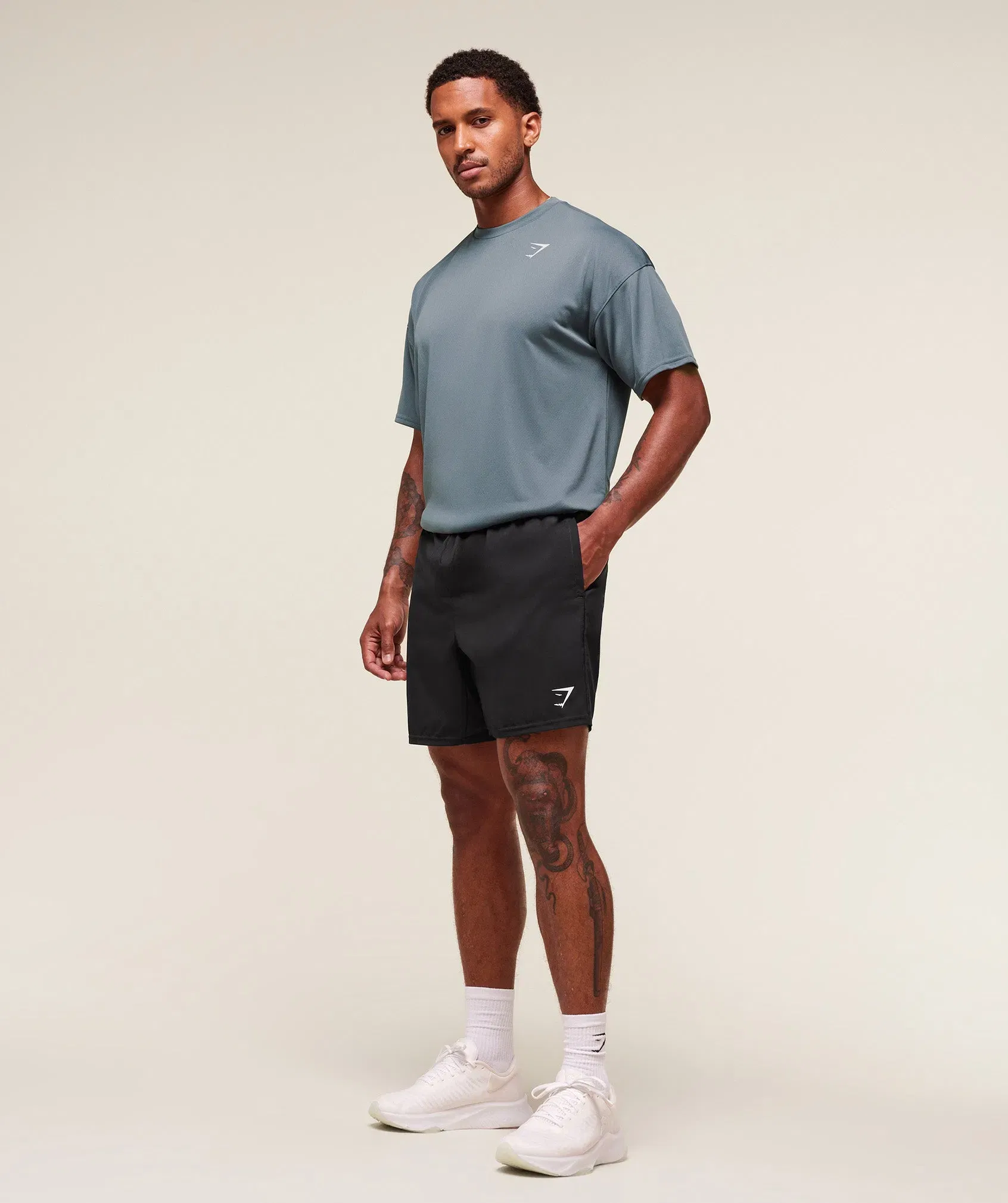 Gymshark Arrival Oversized T-Shirt - Iron Blue