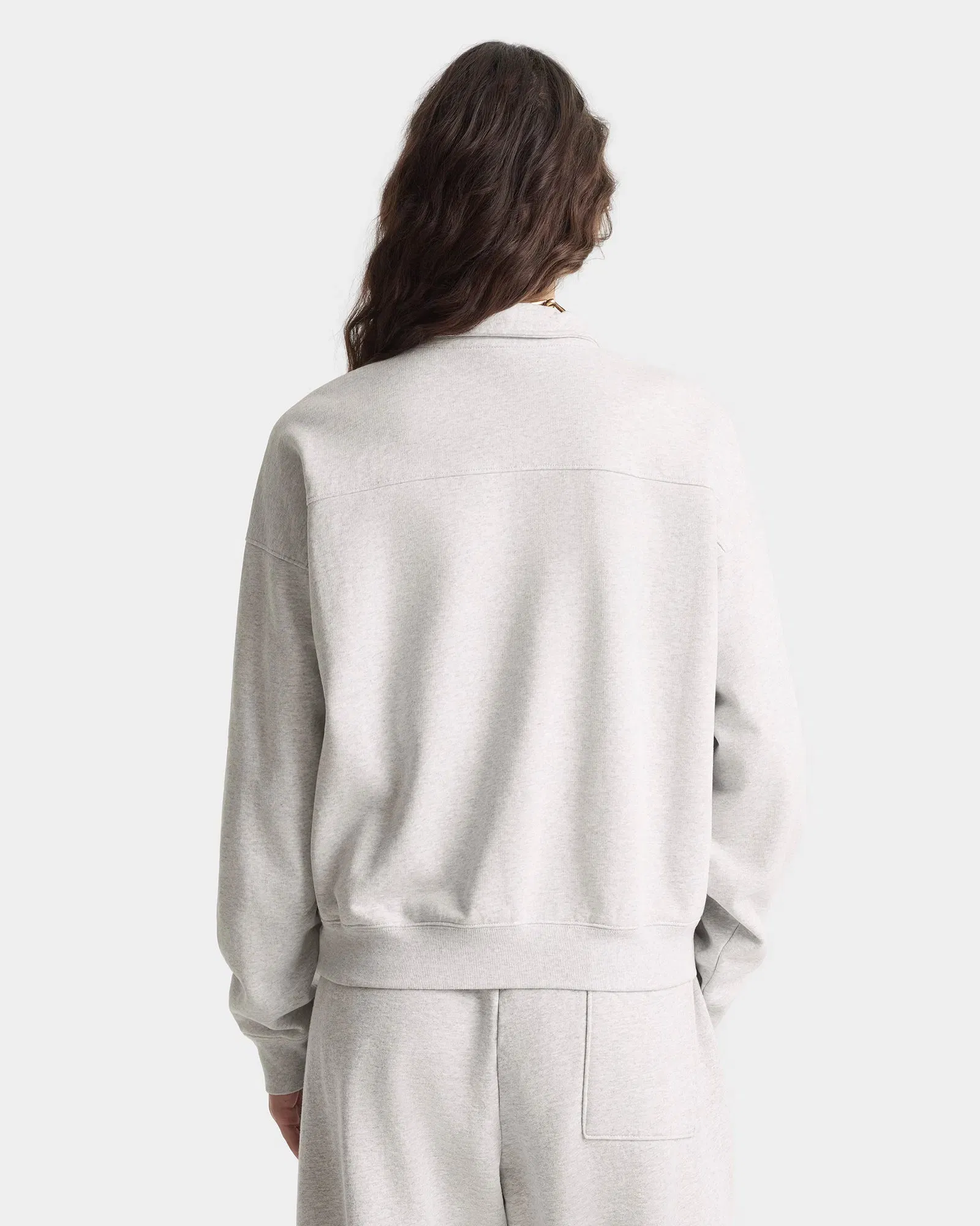 BH Crest Quarter Zip - Heather Gray/Navy