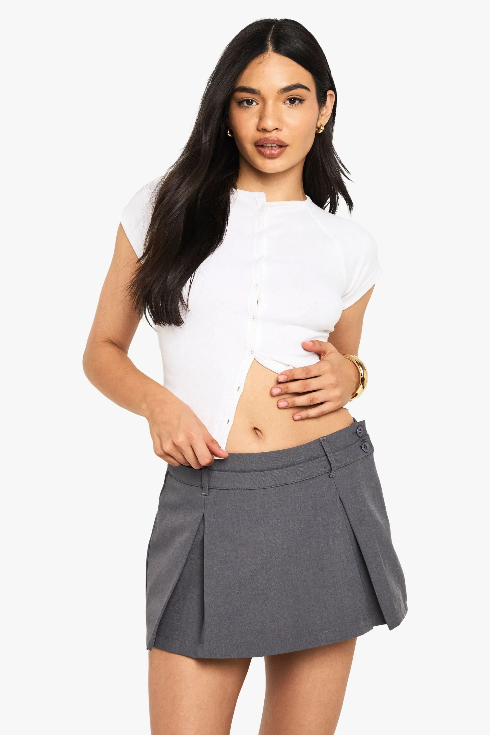 Box Pleat Skort