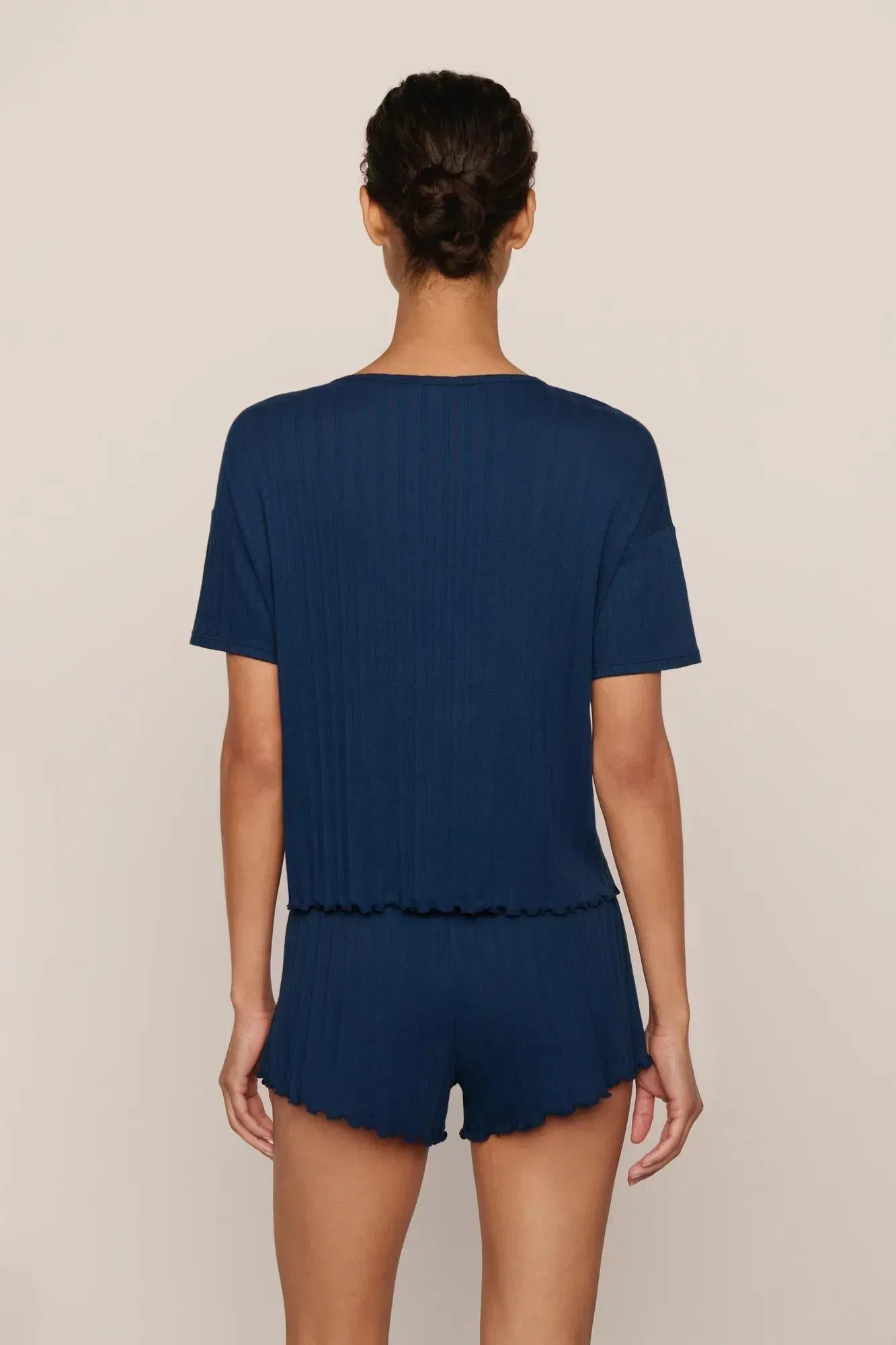 Pointelle Short Sleeve T-Shirt