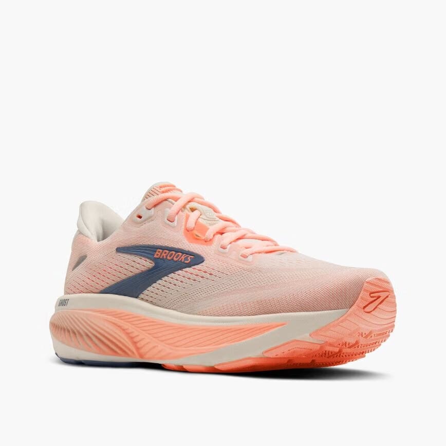 Brooks Ghost 18 Star White/Cyber Peach/Grey (Women's)