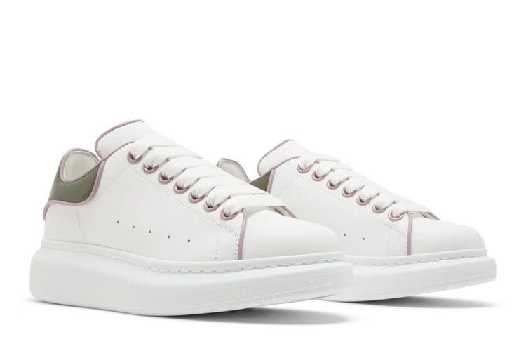 Alexander McQueen Wmns Oversized Sneaker 'White Military Green'
