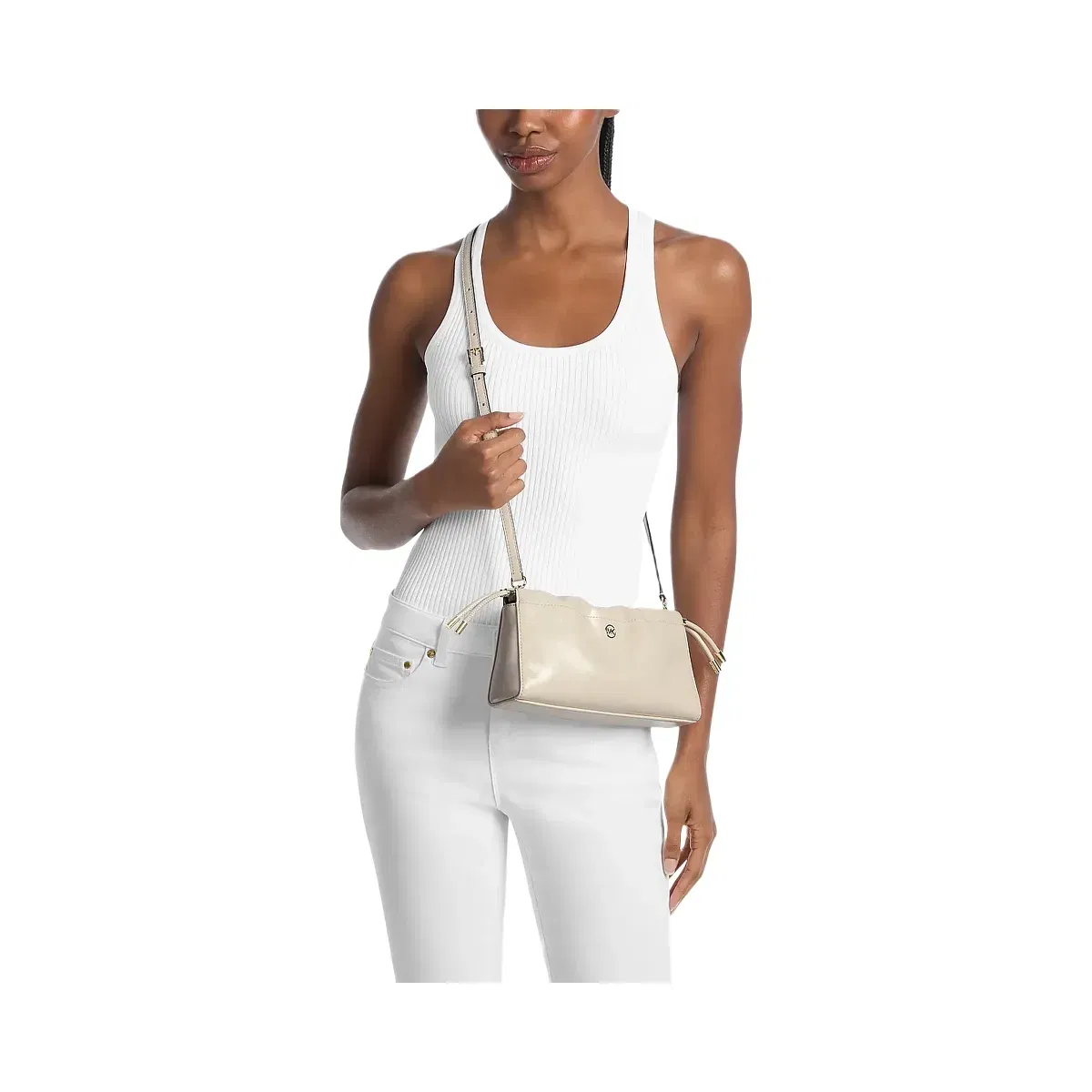 Michael Kors Matilda Small Cinched Crossbody Bag Lt Cream