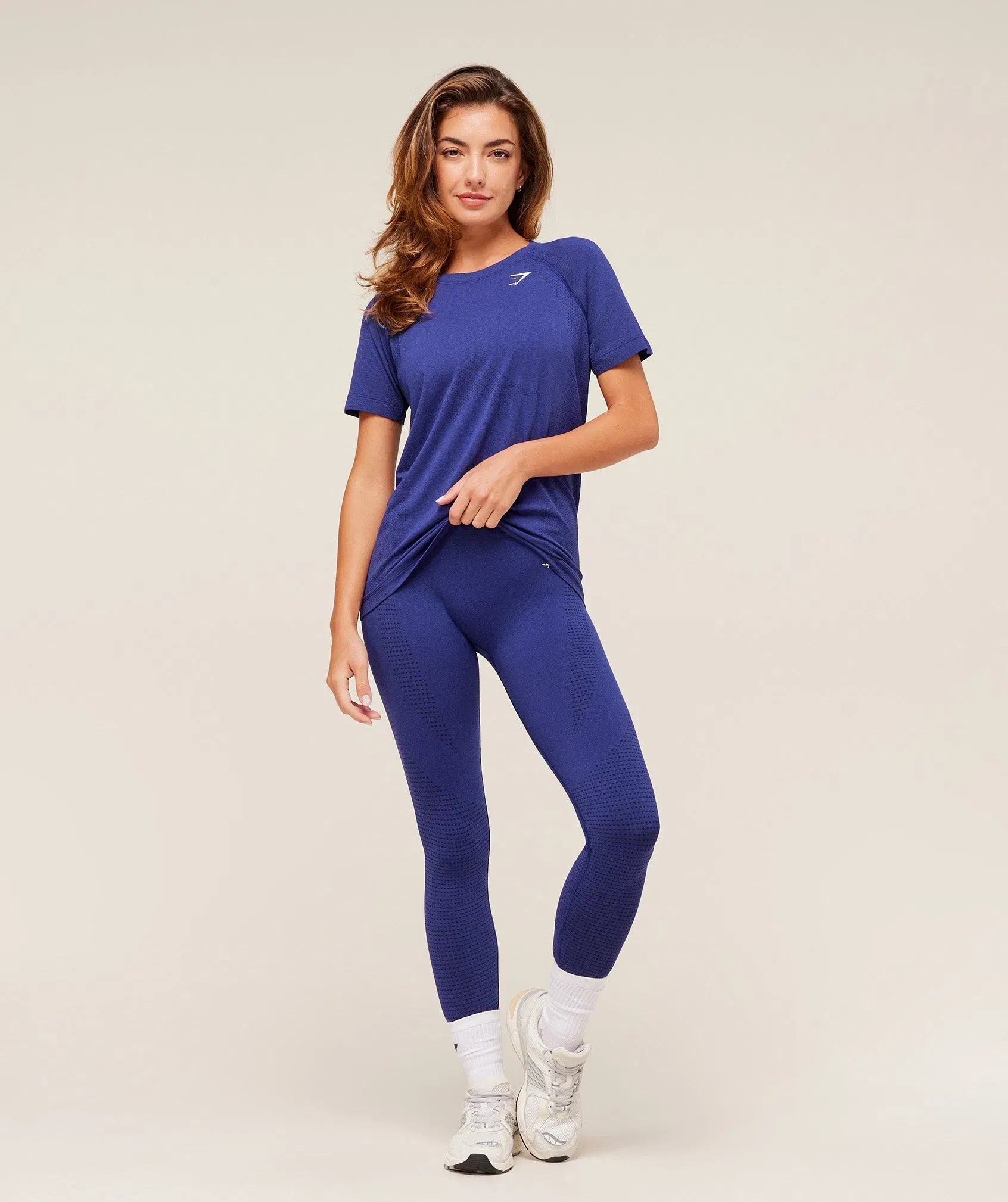 Gymshark Vital Light T-Shirt - Cobalt Purple Marl