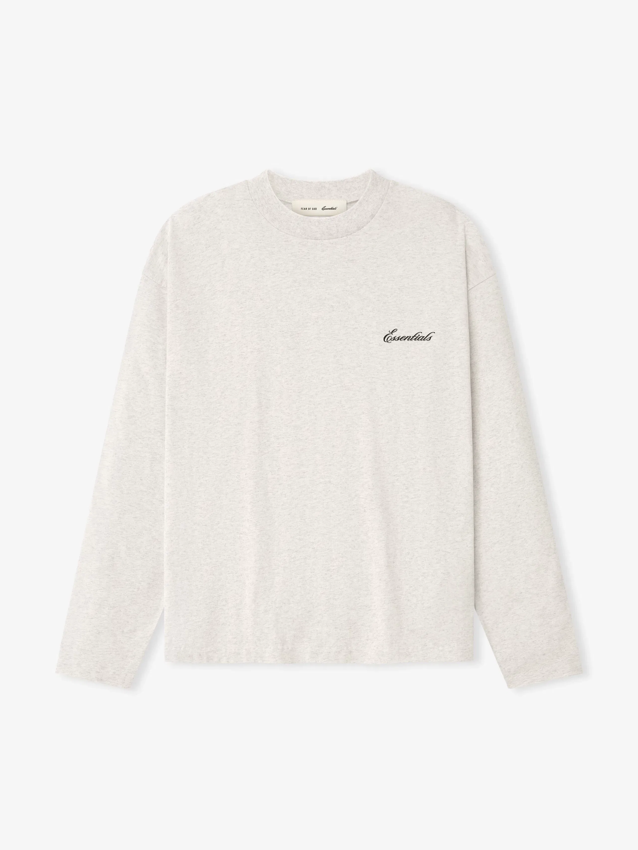 Essentials Essentials Classic Long Sleeve T-Shirt Oatmeal Heather