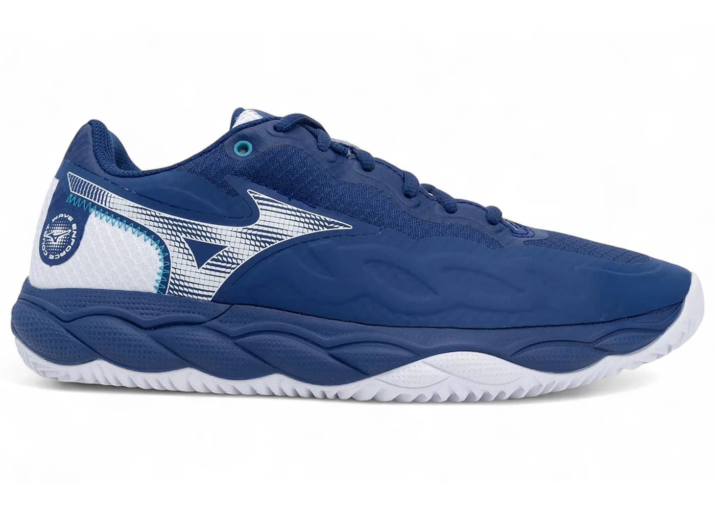 Mizuno Wave Enforce Court Cc Bellwether Blue White Fjord Blue
