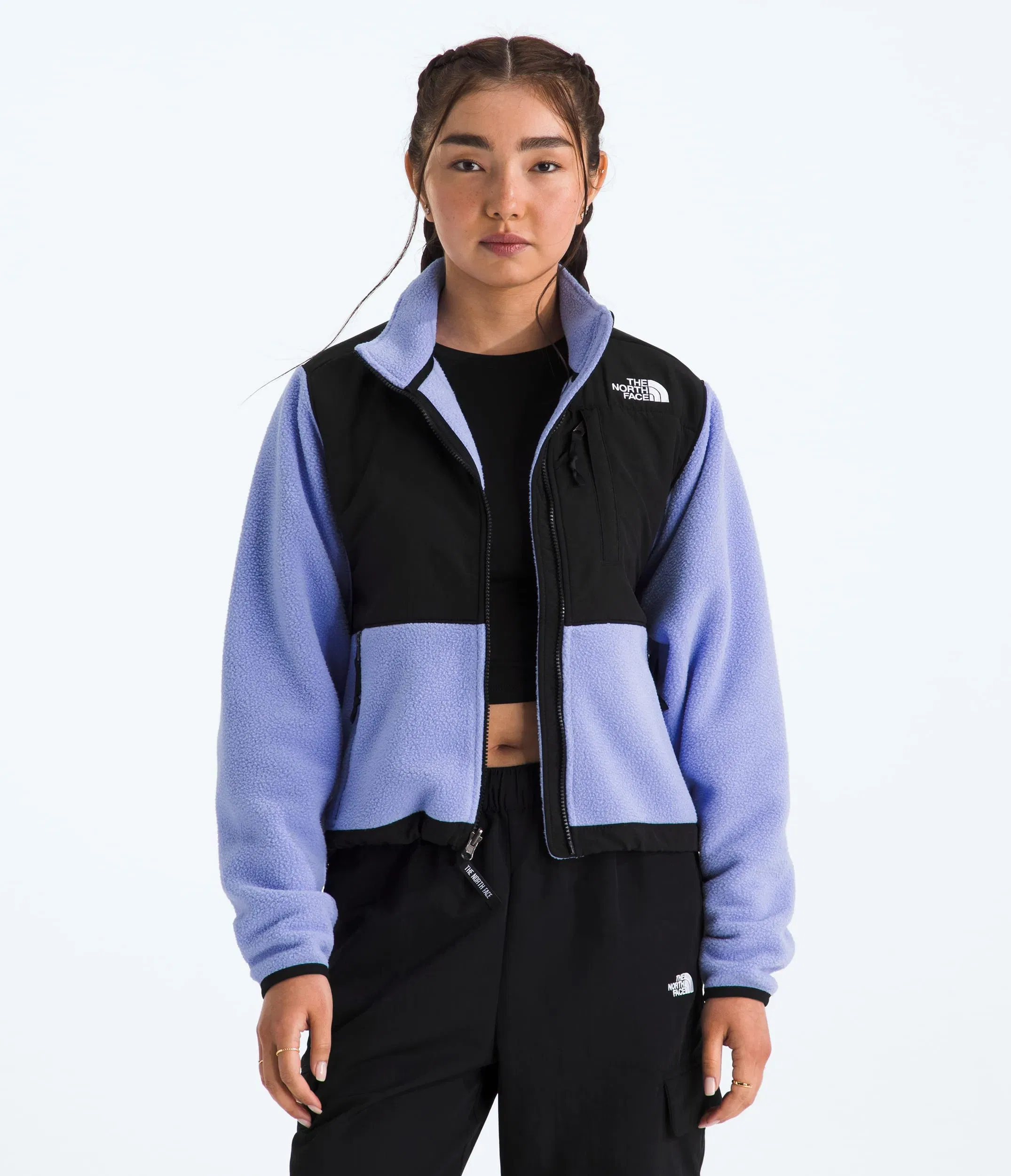 The North Face Women’s Retro Denali Jacket Periwinkle Glow-Tnf Black