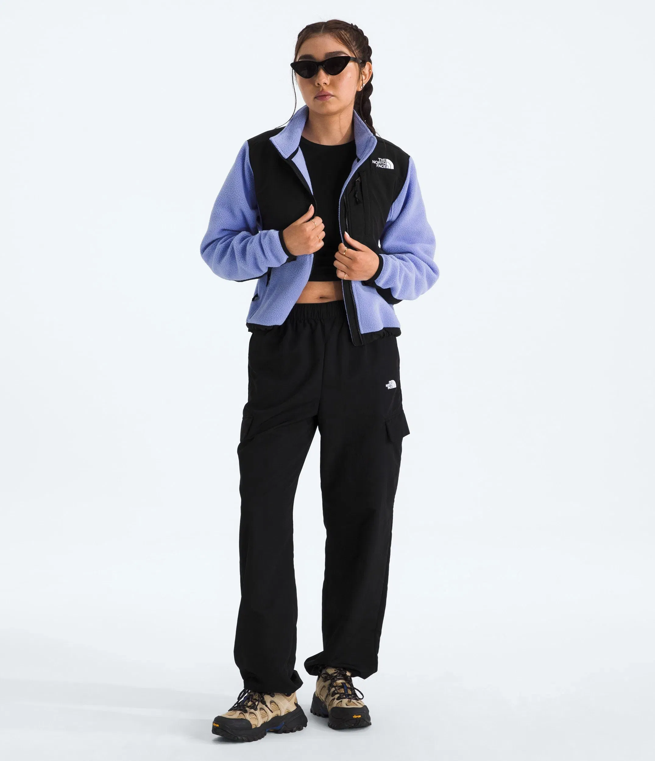 The North Face Women’s Retro Denali Jacket Periwinkle Glow-Tnf Black