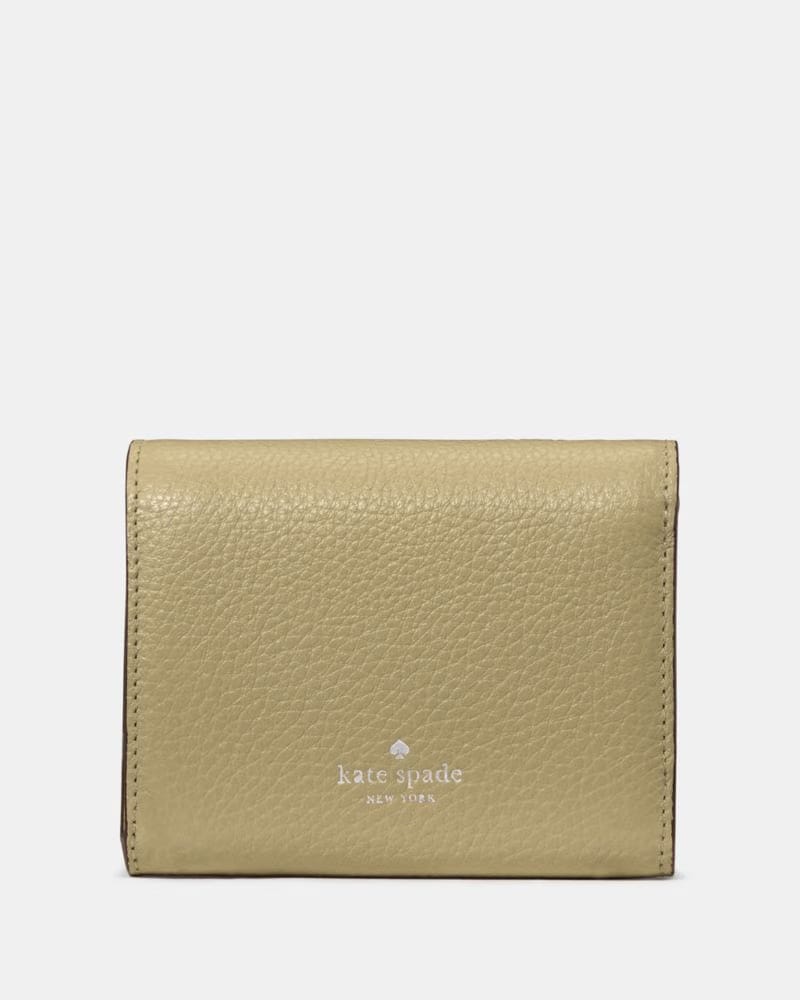 KateSpade Kayla Small L Zip Wallet Elm