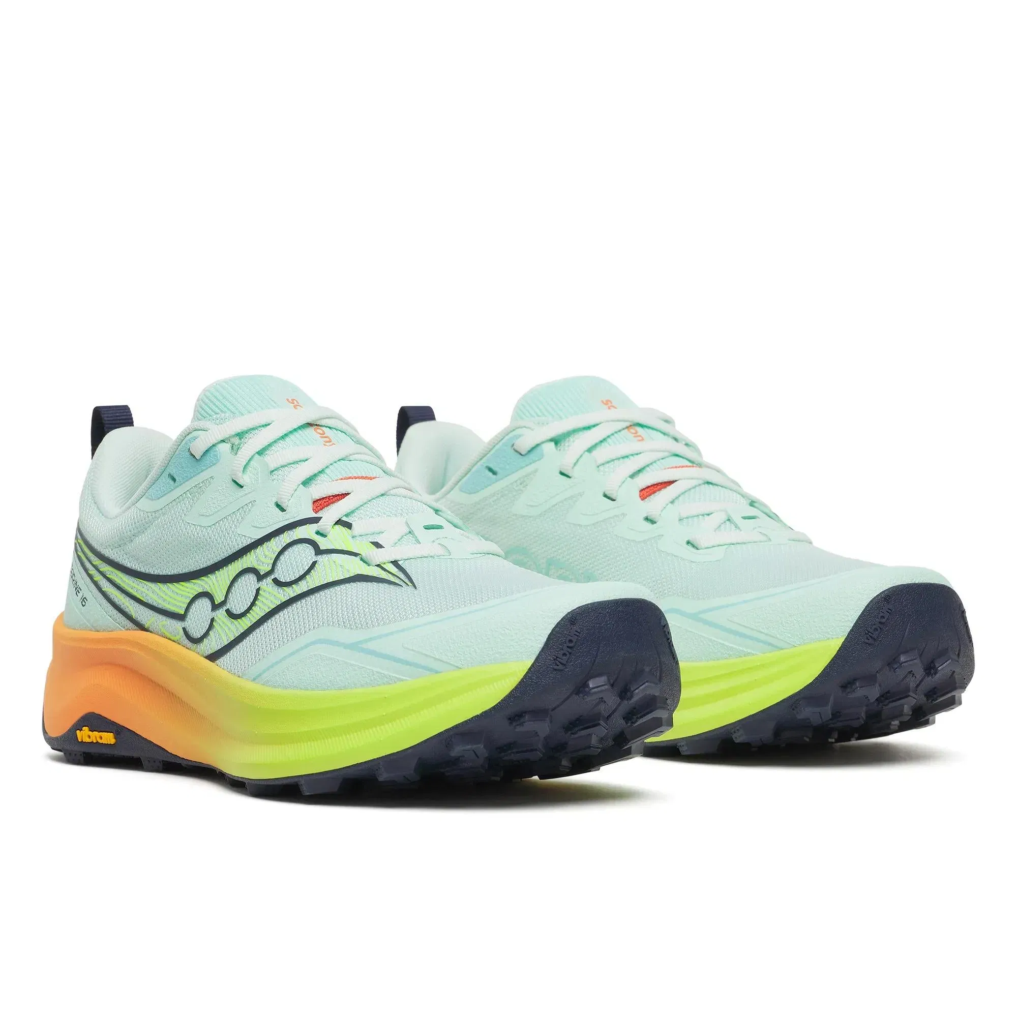 Saucony Women's Peregrine 16 Aqua | Citron