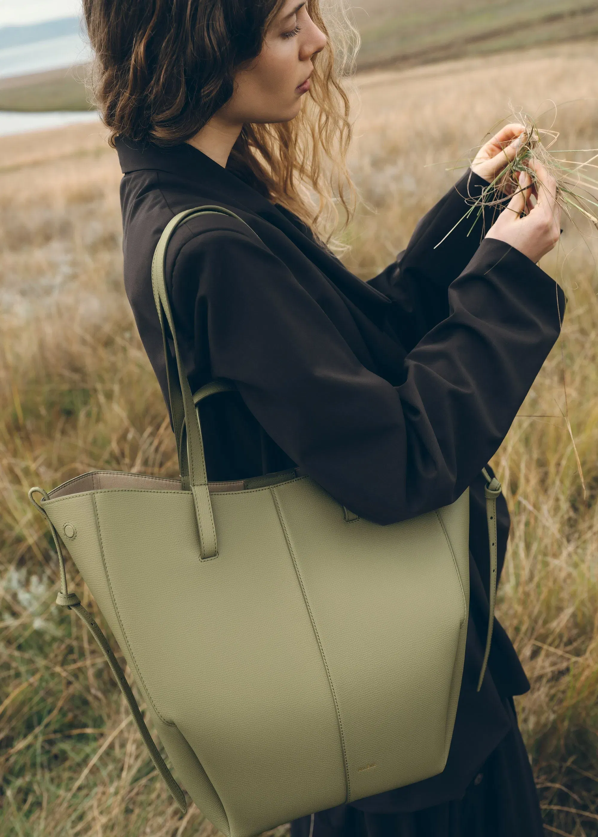 Polene Cyme Tote Textured Linden
