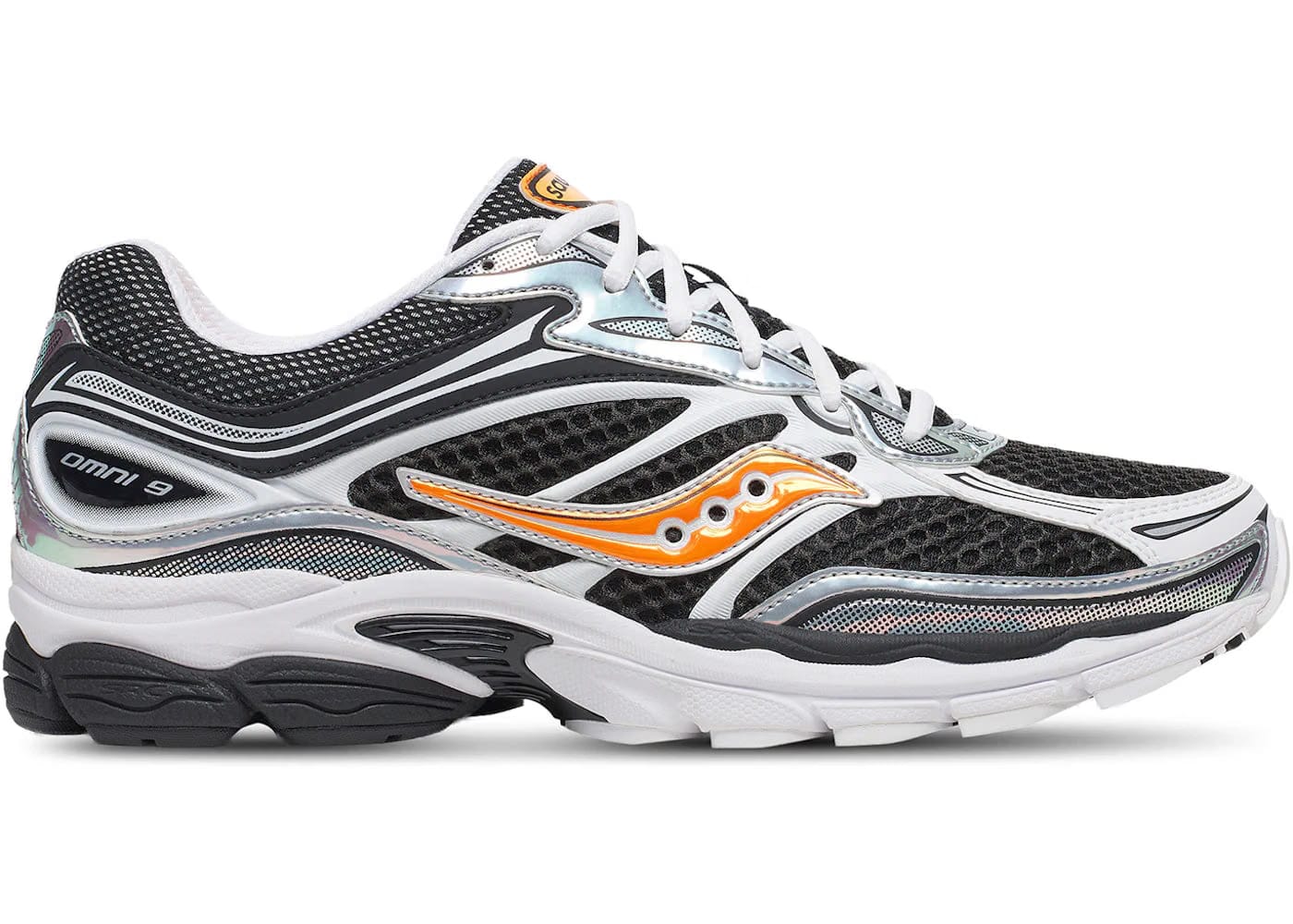 Saucony Progrid Omni 9 Speed Shades White Black Orange