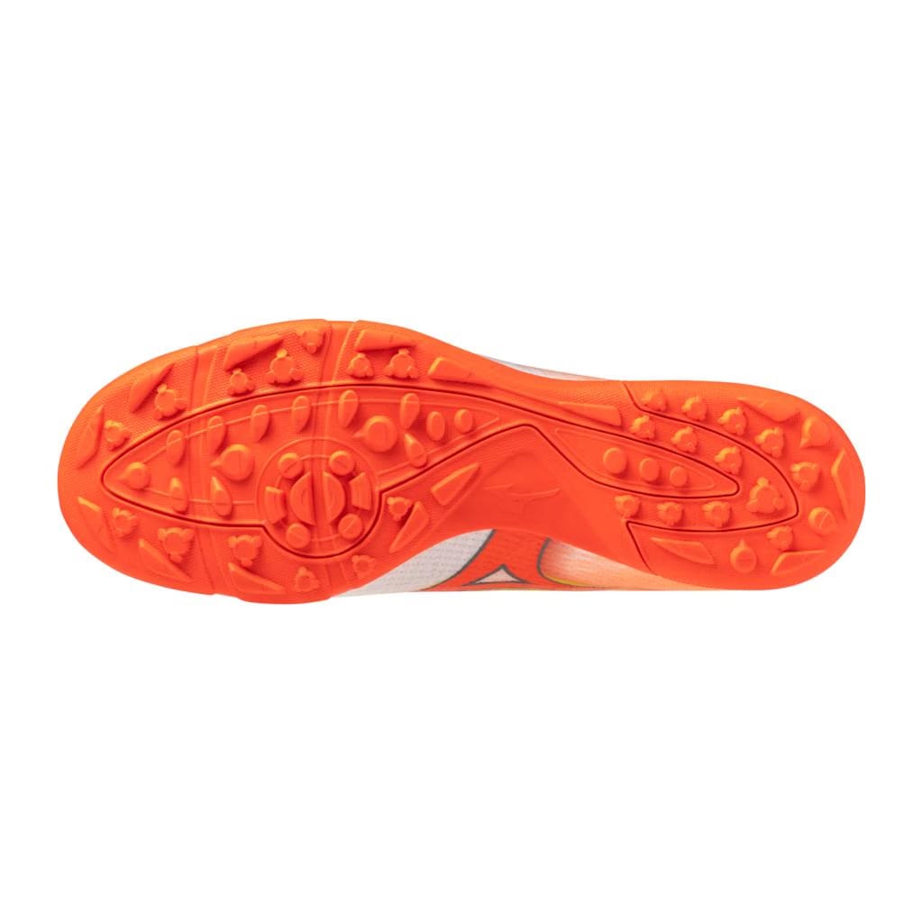 Mizuno Alpha Iii Pro All Surface Turf Soccer Shoe White Lava Orange