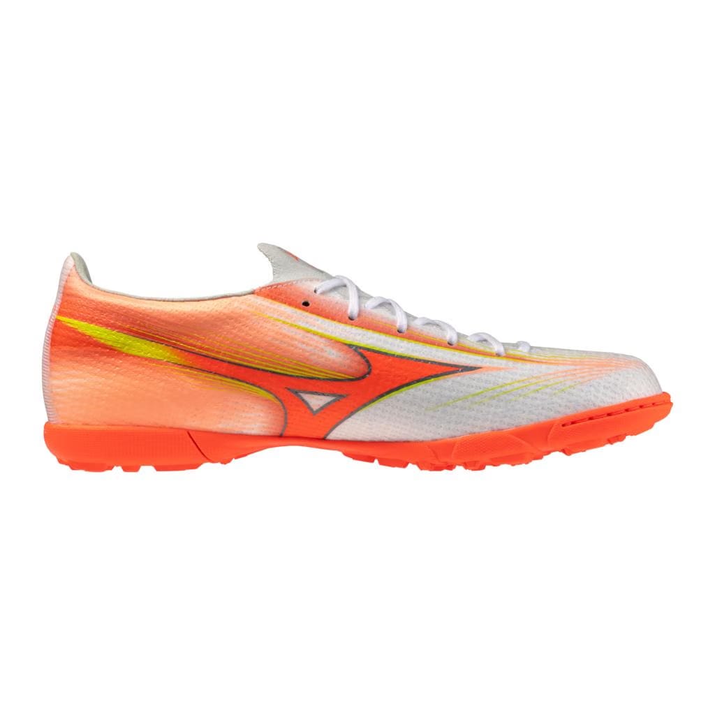 Mizuno Alpha Iii Pro All Surface Turf Soccer Shoe White Lava Orange