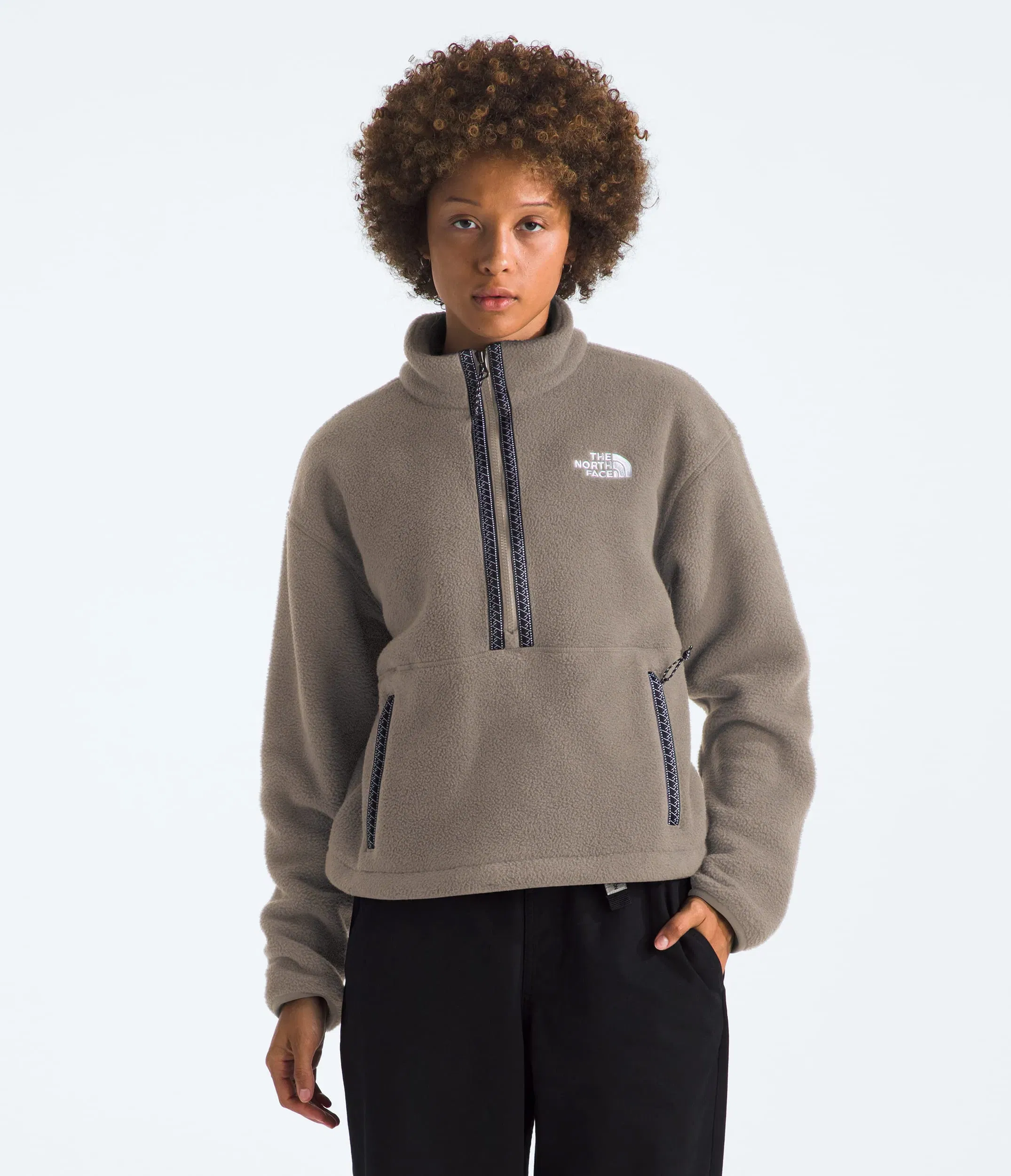 The North Face Women’s TNF™ Fleeski ¼-Zip Pullover Mocha Brown