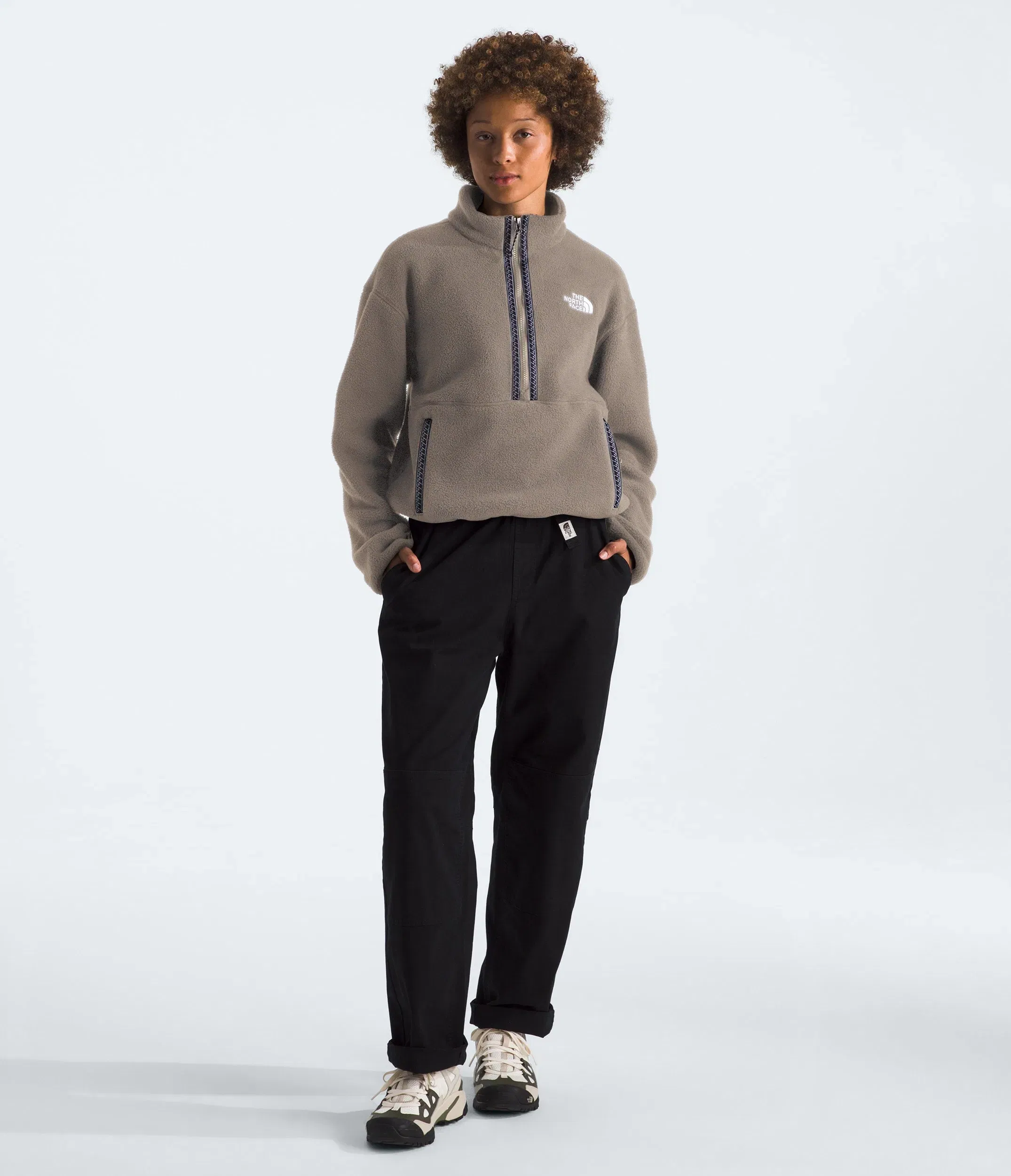 The North Face Women’s TNF™ Fleeski ¼-Zip Pullover Mocha Brown