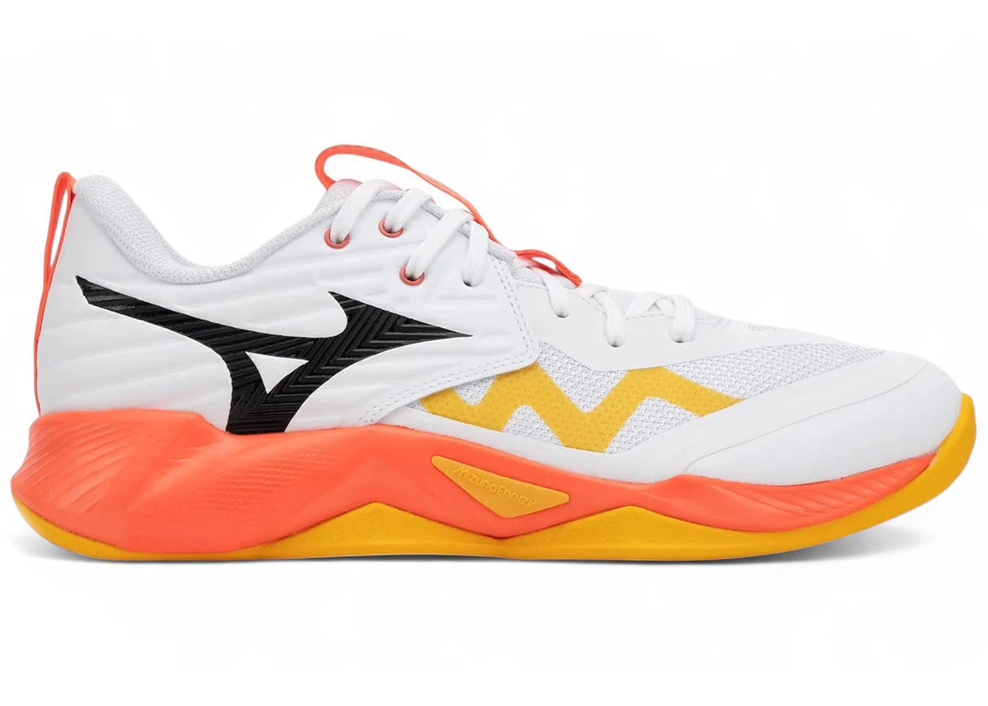 Mizuno Wave Momentum Pro White Fiery Coral 2 Citrus