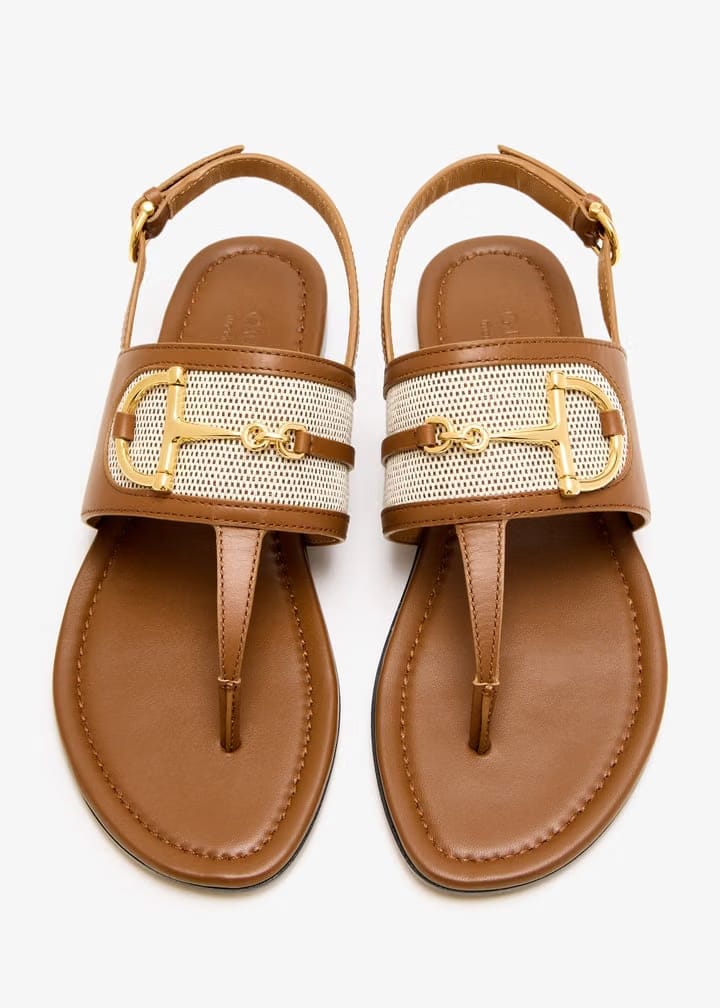 Gucci Horsebit thong flat sandals