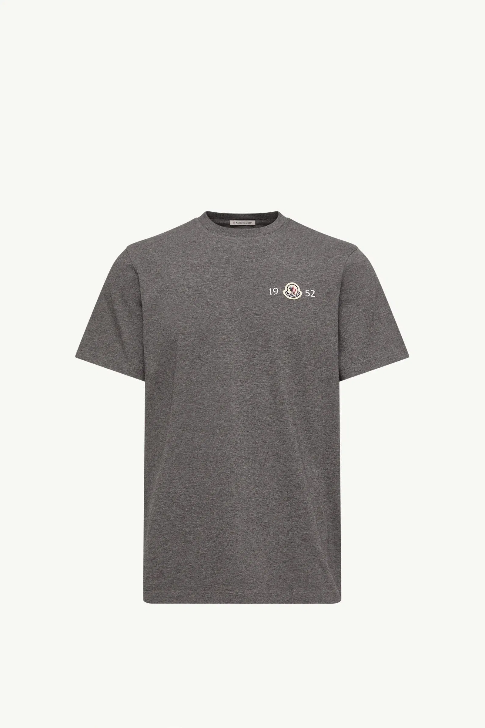 Moncler Logo Cotton T-Shirt Dark Grey Dark Grey