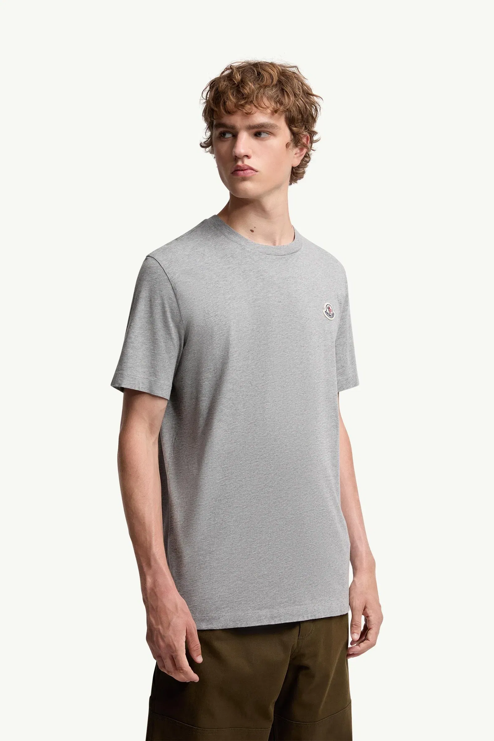 Moncler Logo Patch Cotton T-Shirt (Pack Of Three) White & Black & Grey White & Black & Grey